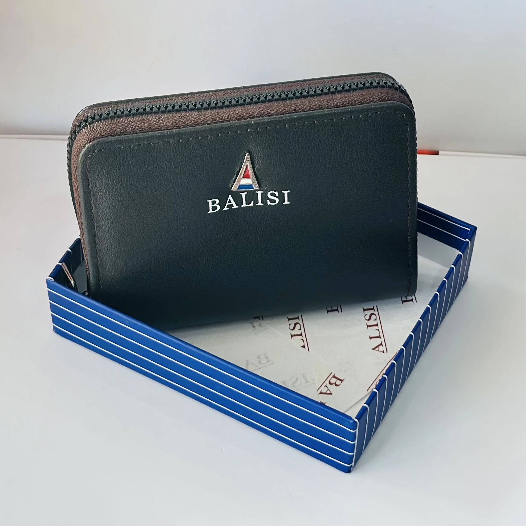 Balisi Black leather wallet
