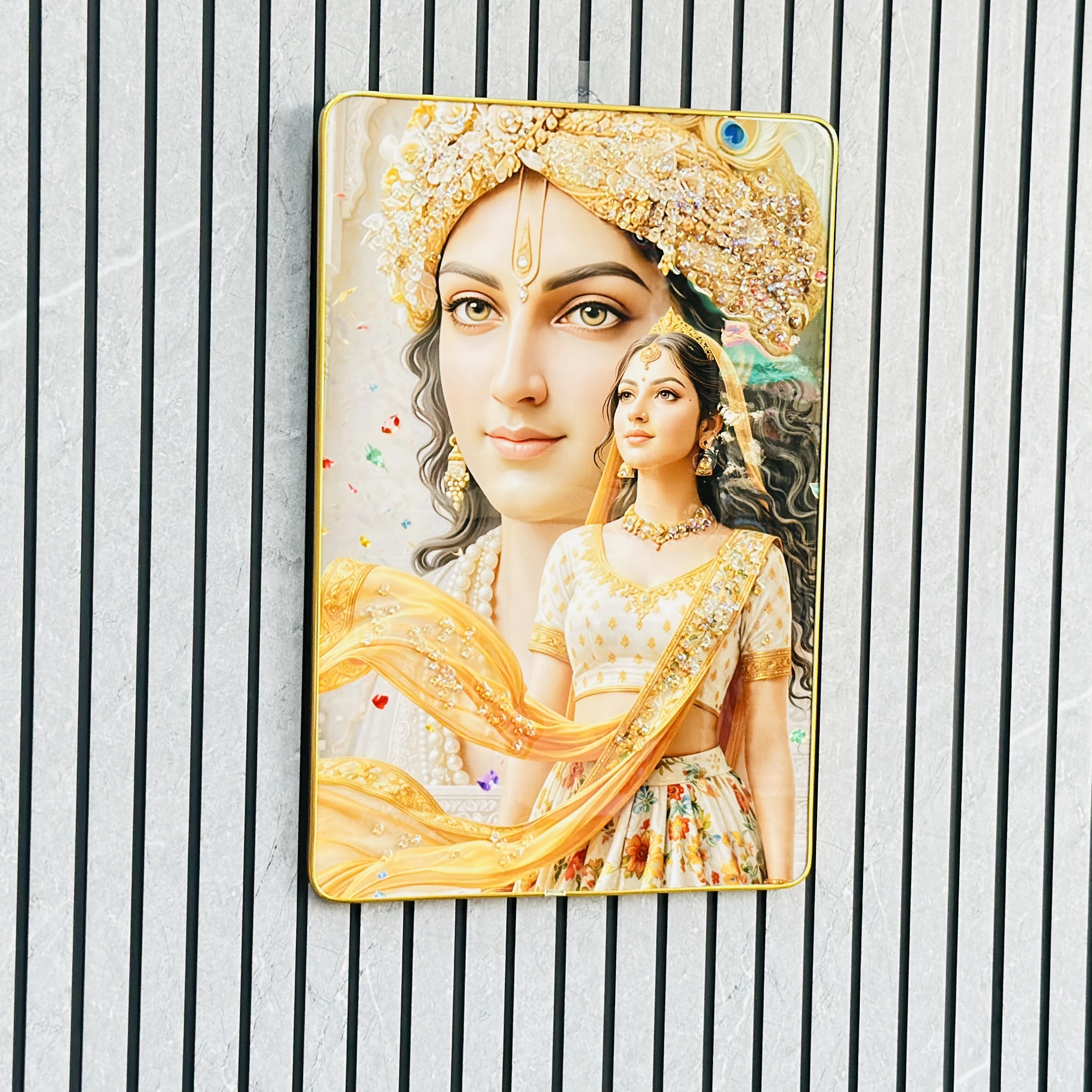 Radha Krishna Wall art piece ….. AB0GNG