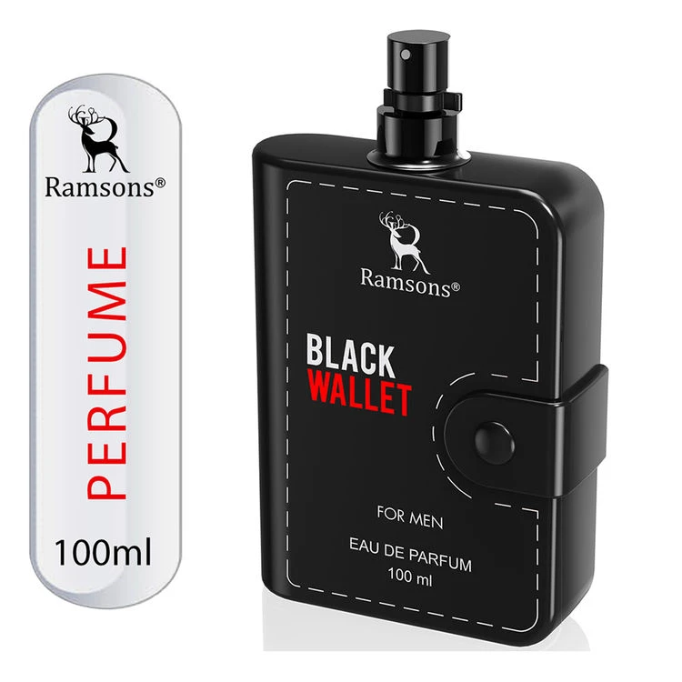 Black wallet perfume