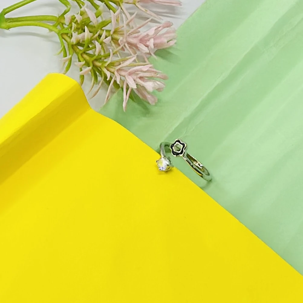 silver stone-studded versatile square finger ring