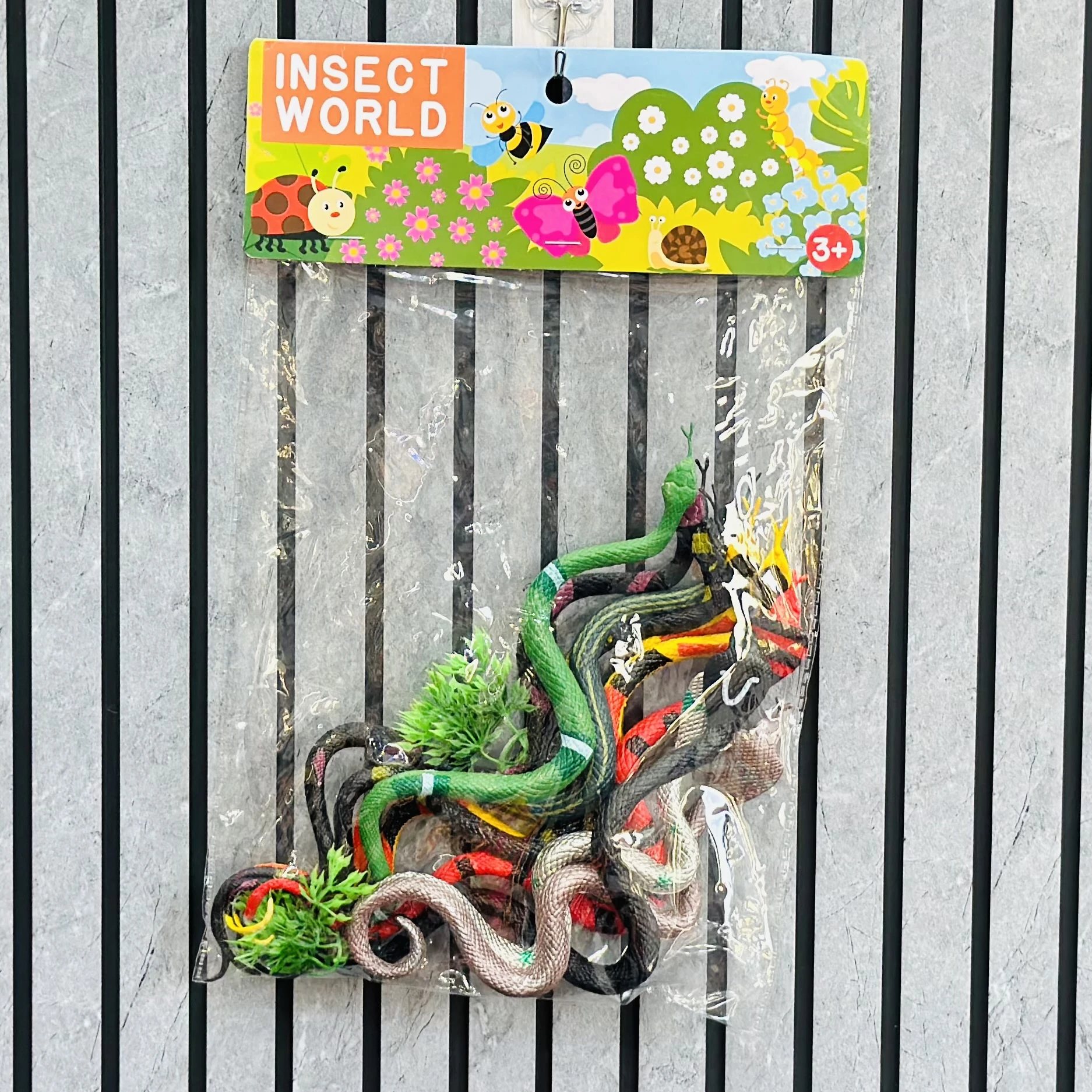 Set of "World Reptiles" toy snakes