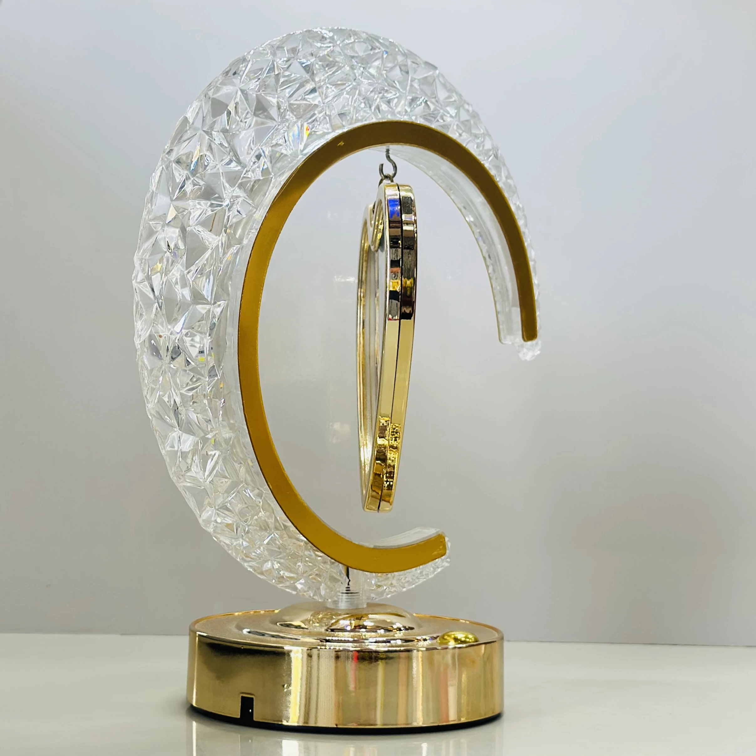 LED Half Moon Crystal Photo Frame (SKU-1OL40U)
