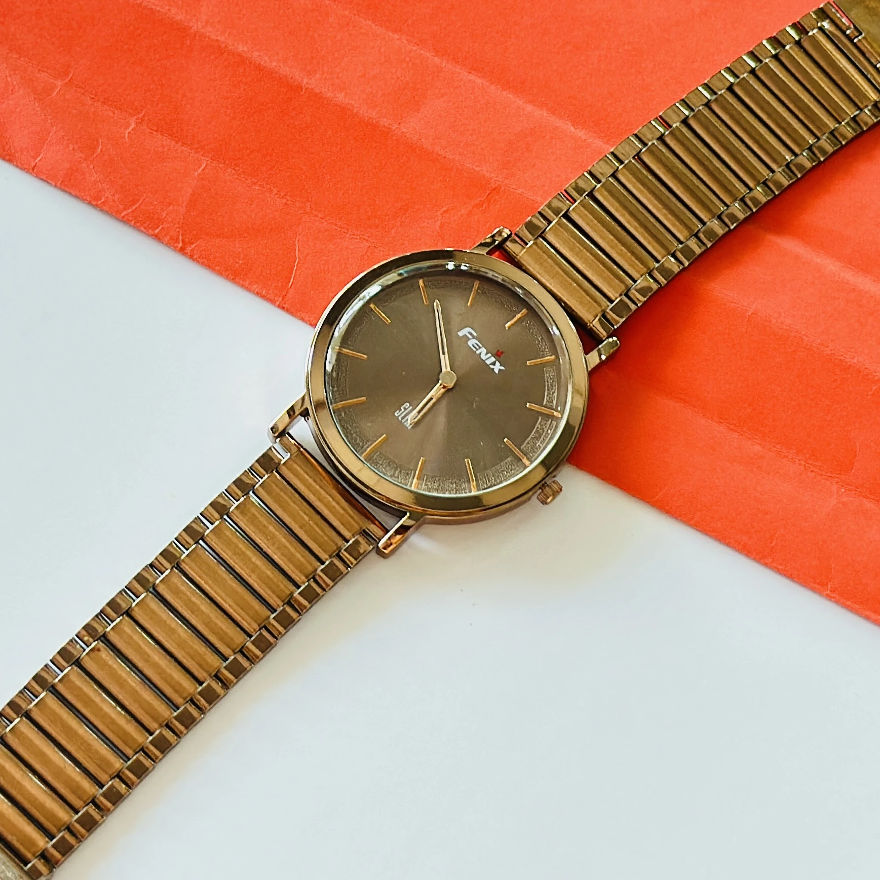 Brown Analogue watch