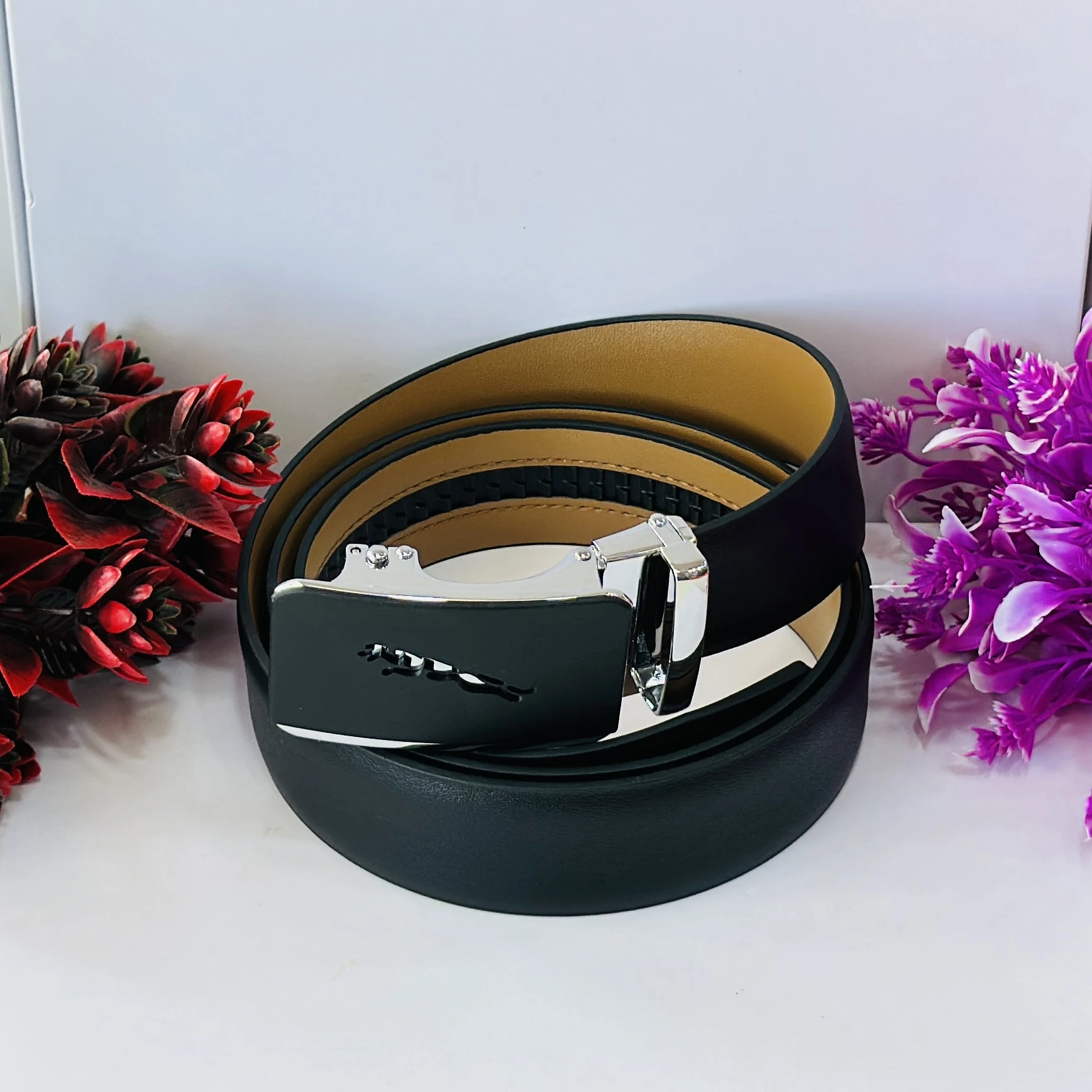 Men Black Casual Belts