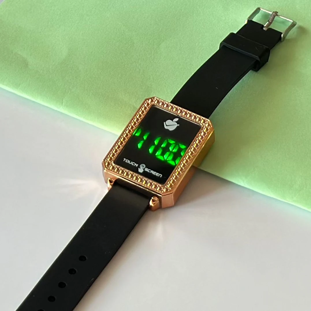 Kids digital watch with a silicone strap