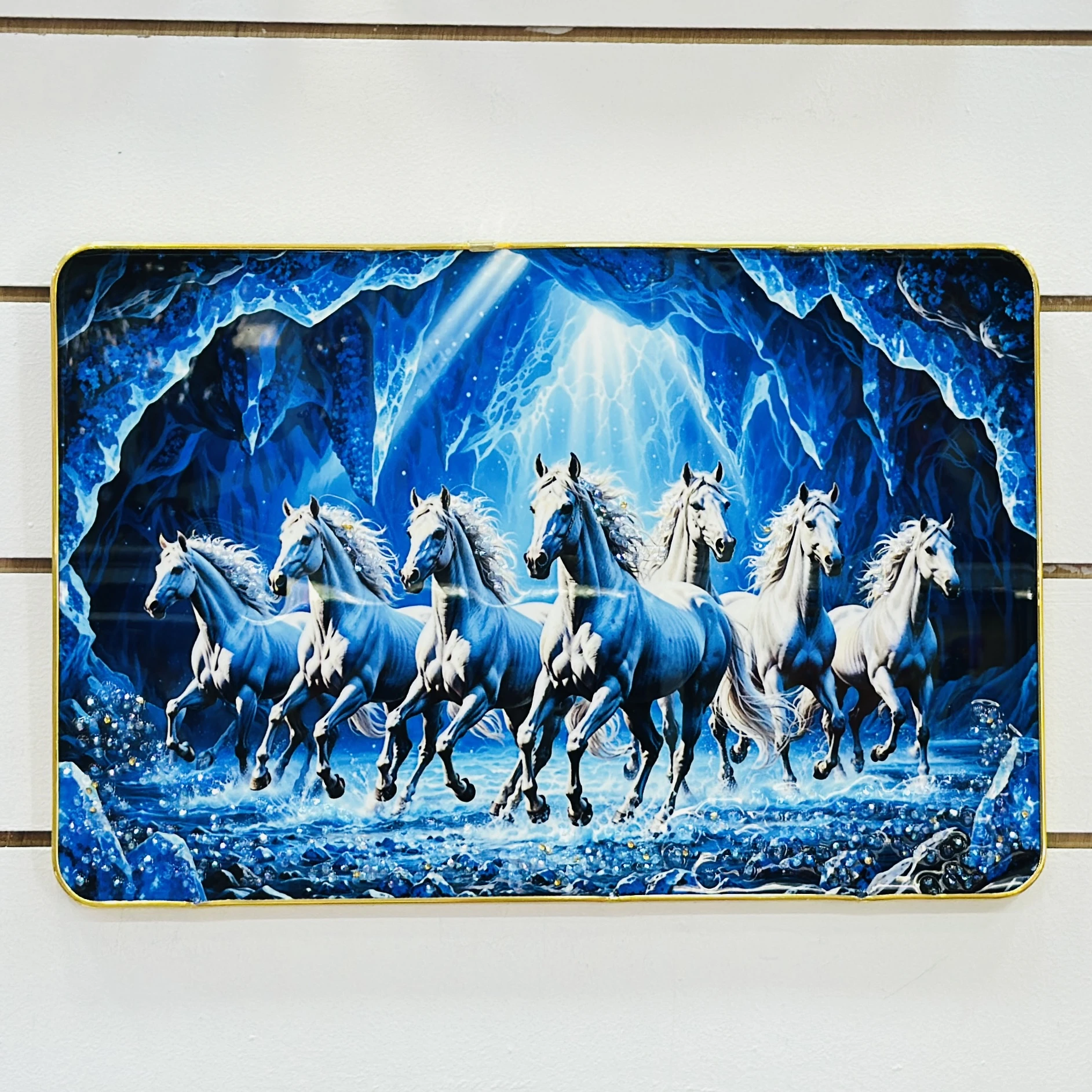 Seven Lucky Running Vastu Horses Art…… 4GDF54