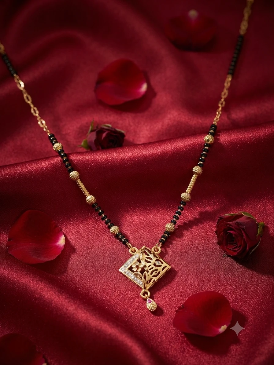 Jewellers gold-plated mangalsutra