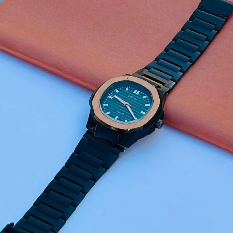 French Connection Black Dial Analog Watch Mens