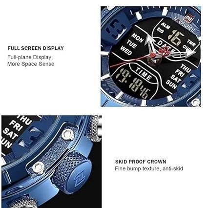 Analog digital men's watch.