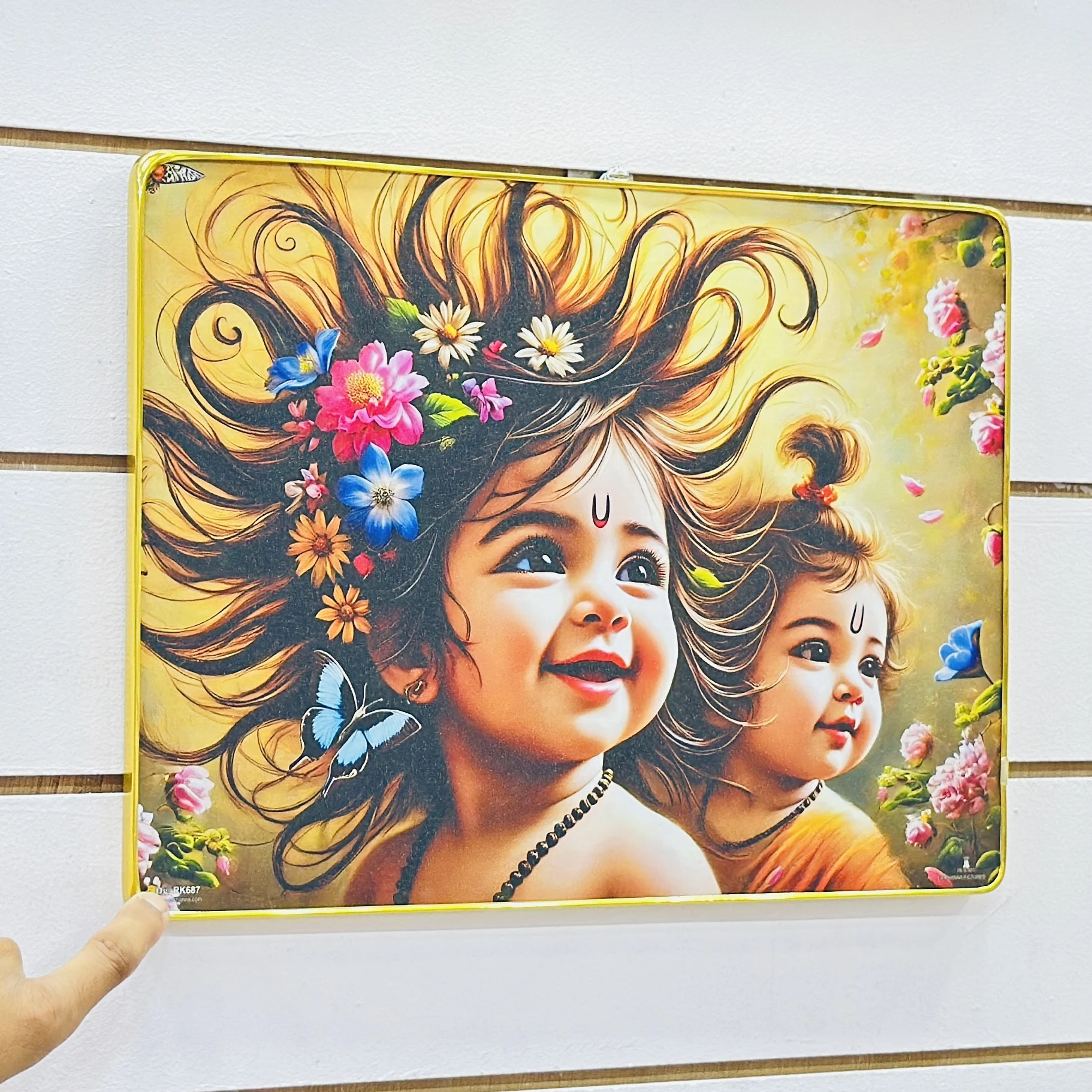 Baby Krishna decorative photo frame suitable for home decor. …..4JVZH