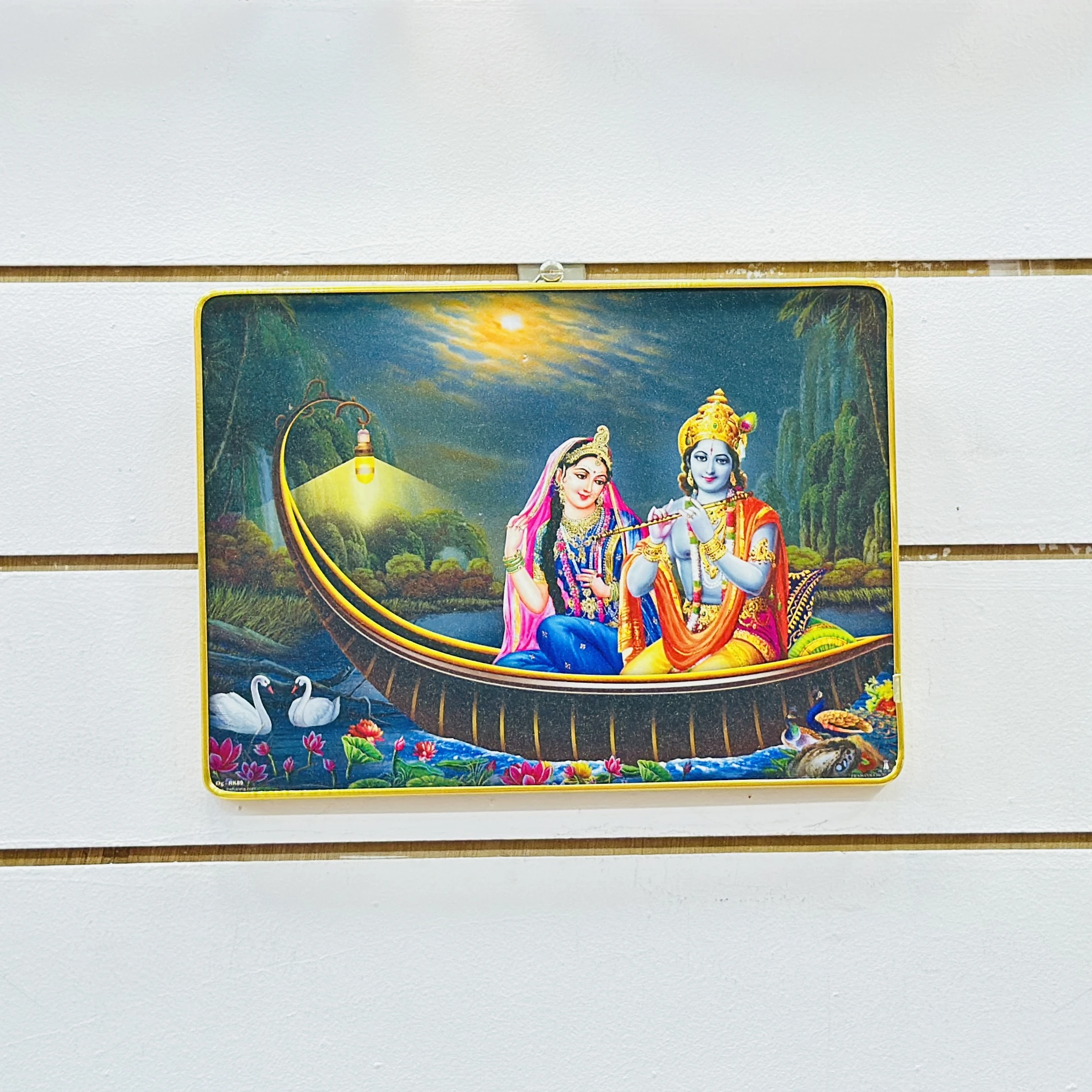 Radha Krishna framed wall painting…… AJCWG7