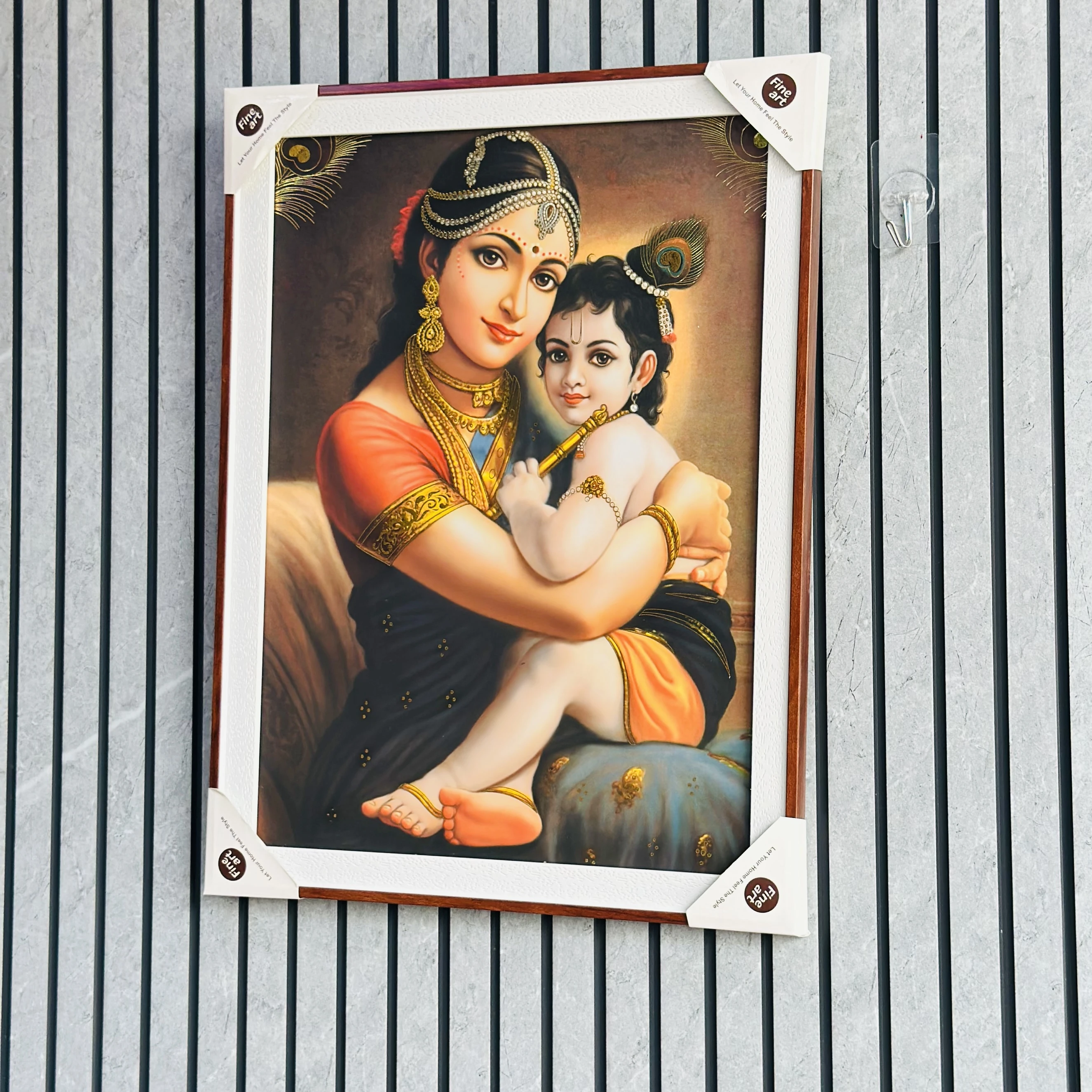 Mother Yashoda with baby Krishna. (SKU-DRJ9AX)