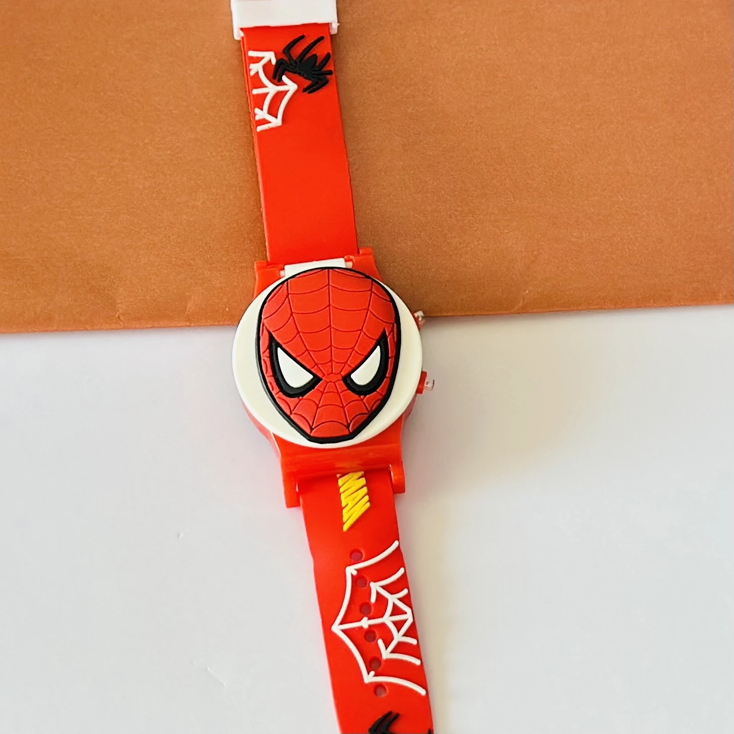 kids' digital Spiderman watch