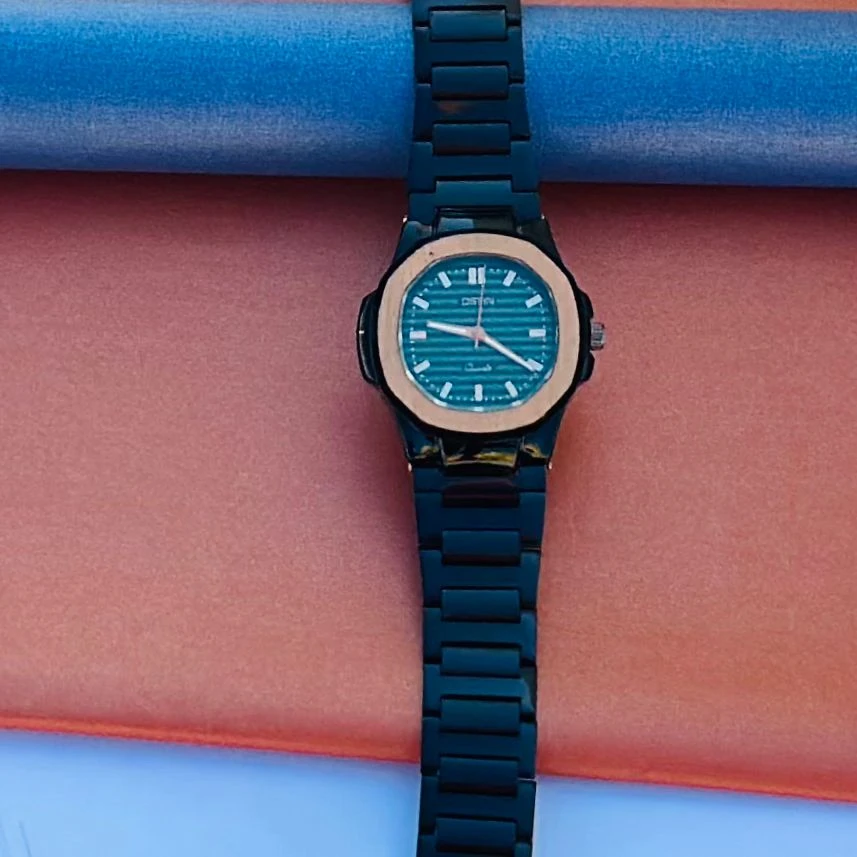 French Connection Black Dial Analog Watch Mens