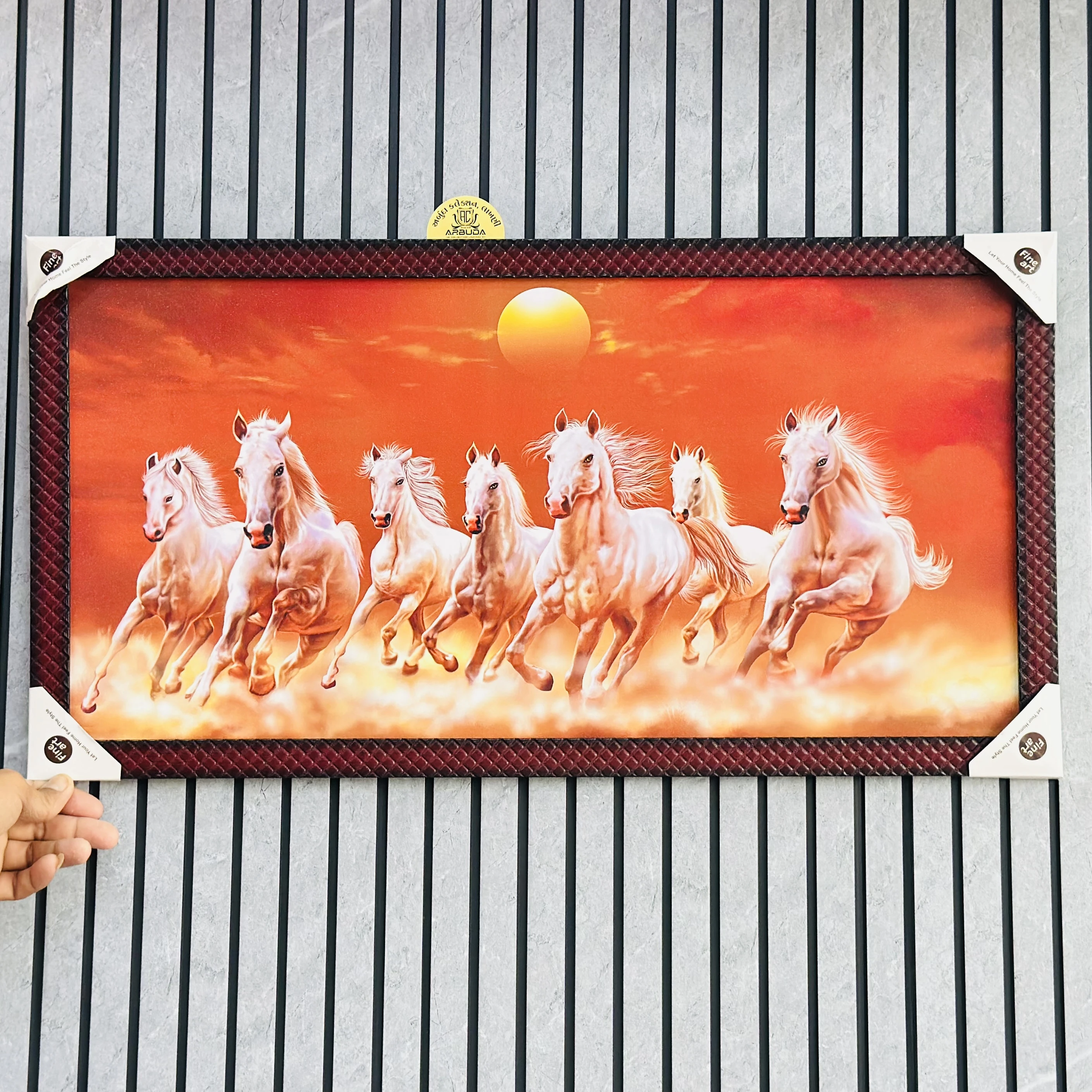 Seven Horses vastu frame wall art (SKU-5UM7BT)