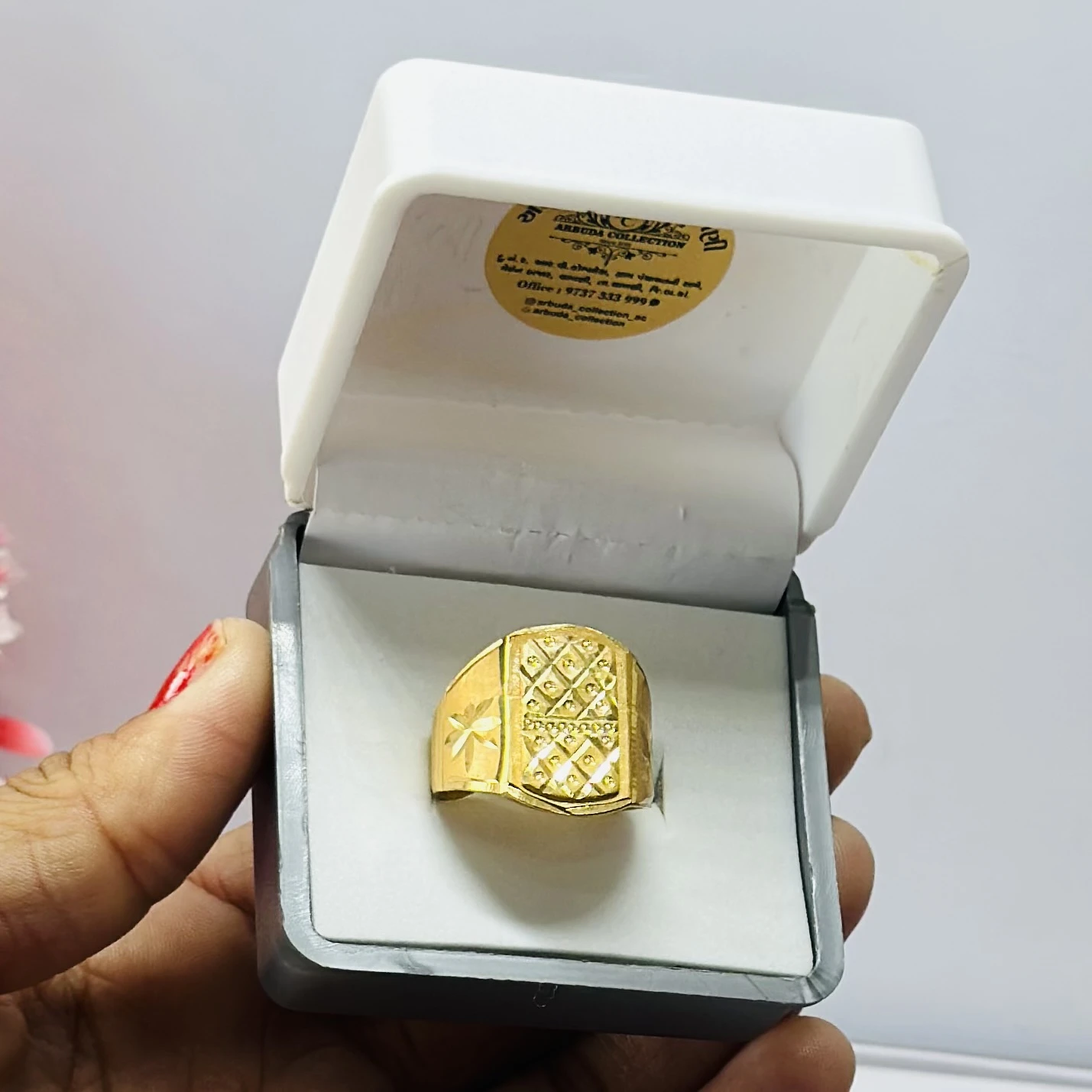 Gold ring for men