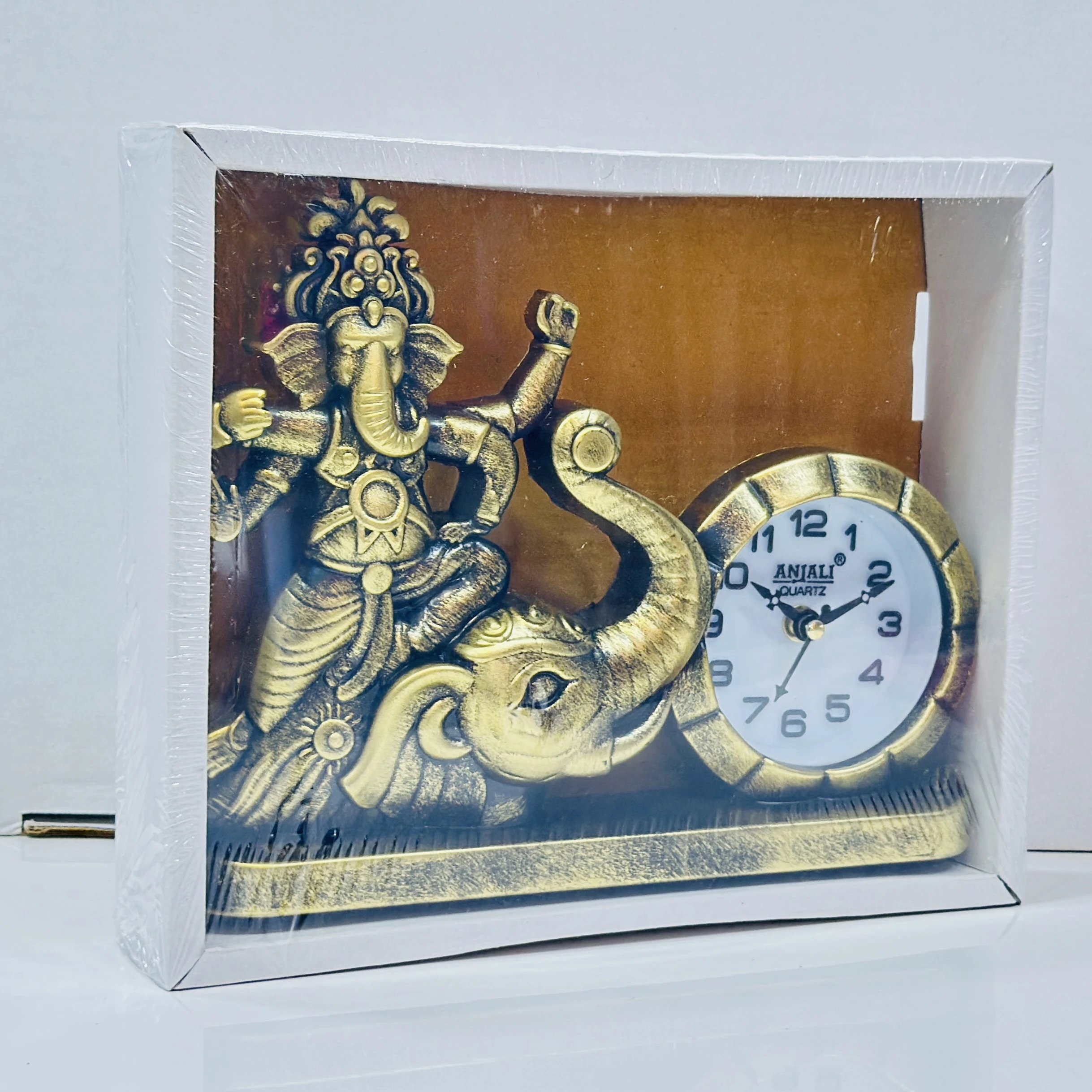 Anjali Quartz Lord Ganesha decorative table clock…..W8KC1N