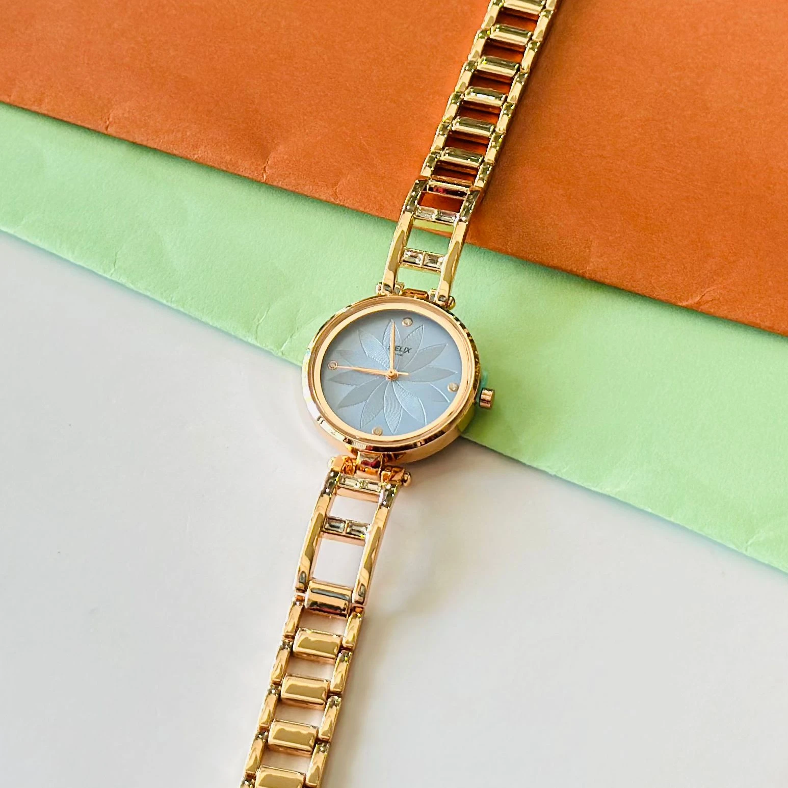 Timex Fria Women Blue  Round Analog Watch,