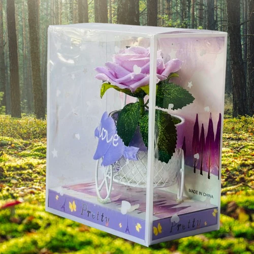 Bicycle Artificial Flower Decor Plant