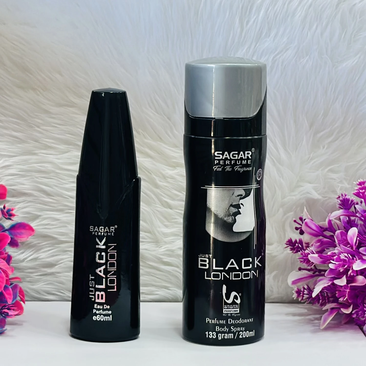 Sagar Just Black London Perfume and Body Spray Combo.