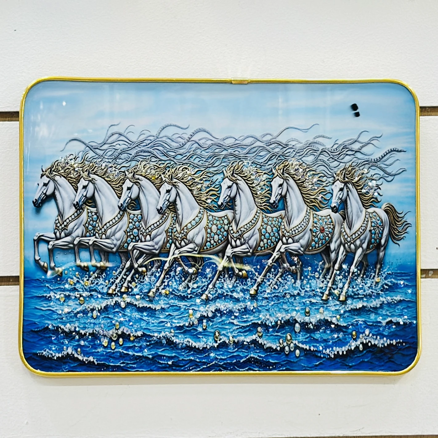 Vastu Seven Running Horses painting…. OU20QA