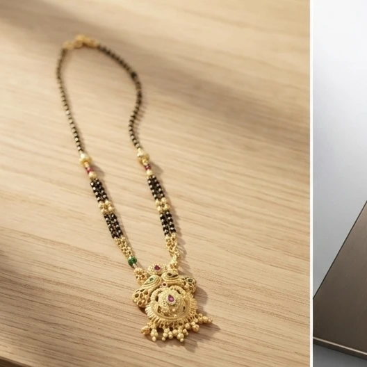 Gold plated mangalsutra