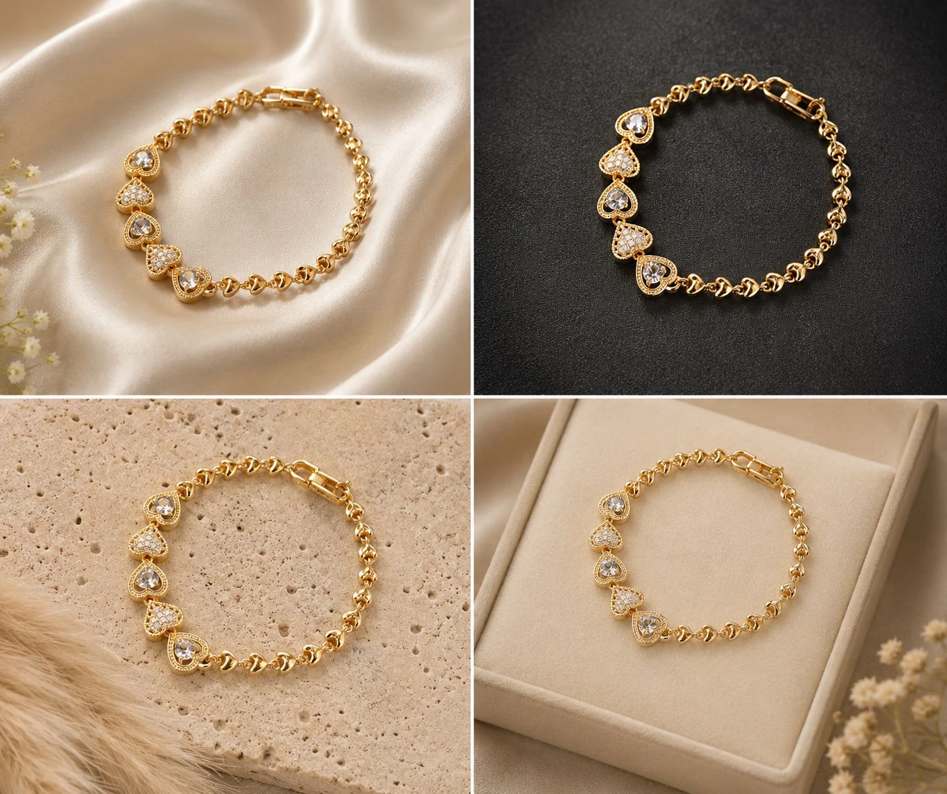 Rose gold fancy breslet
