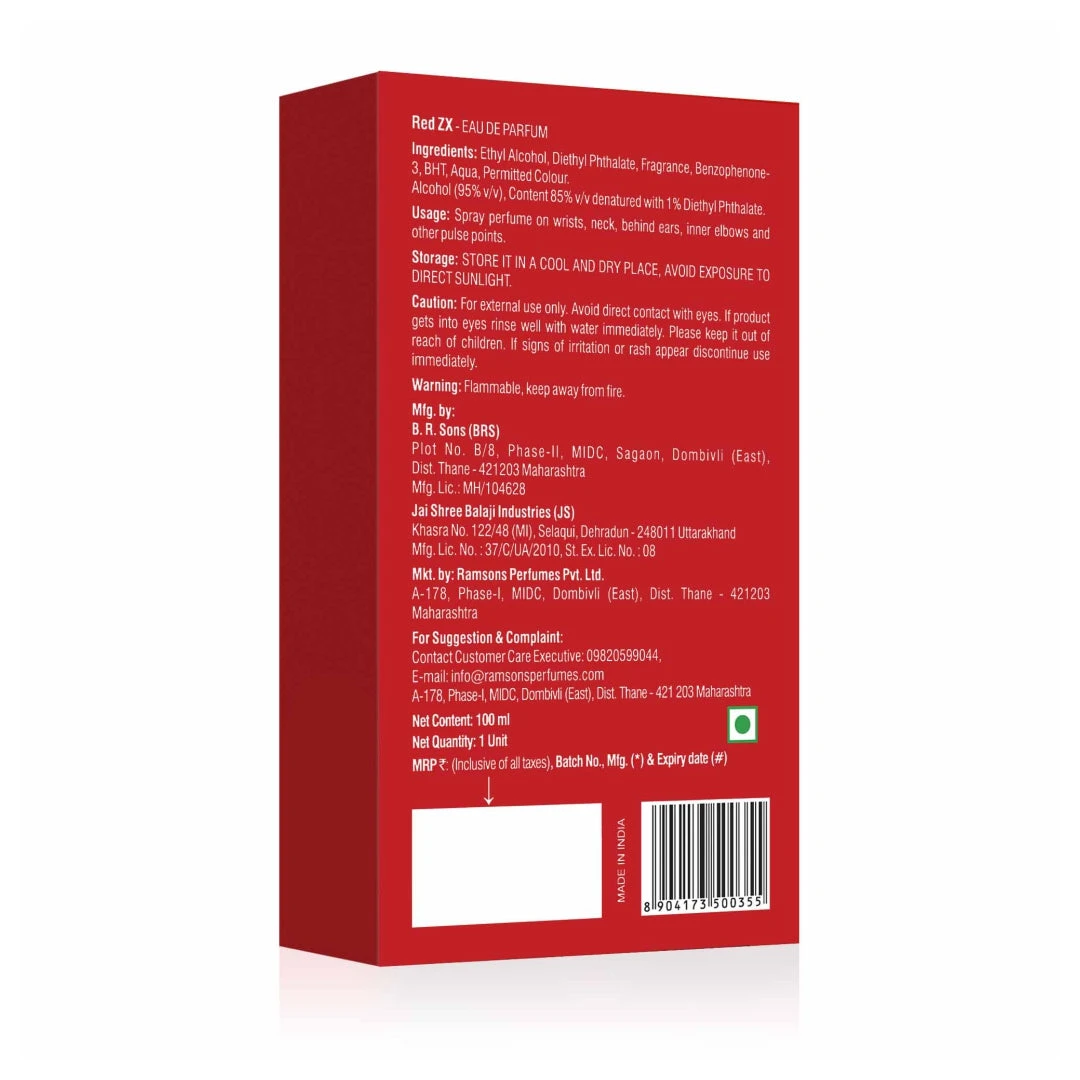 Ramsons Red ZX Eau De Parfum