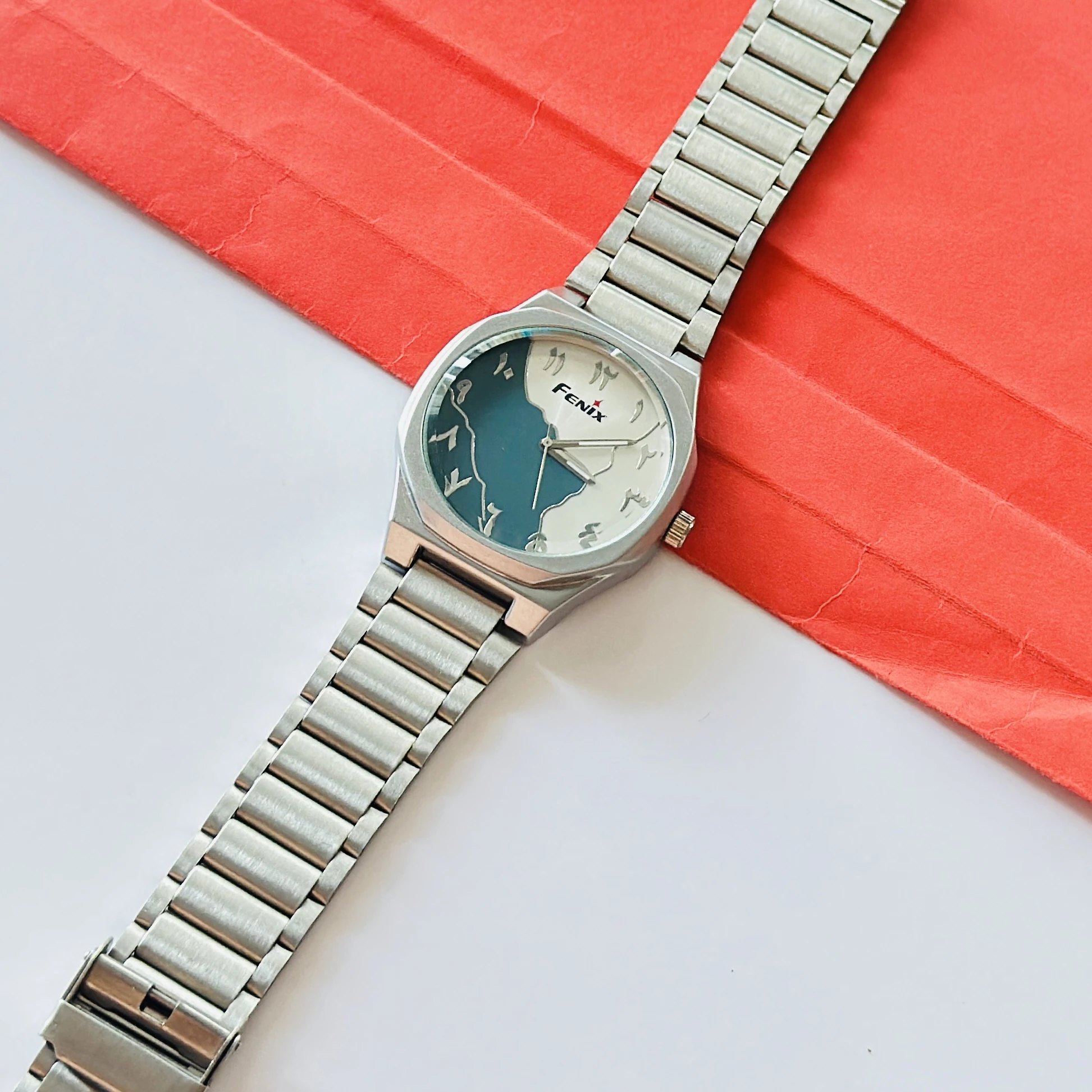 Silver Toned Analog Watch