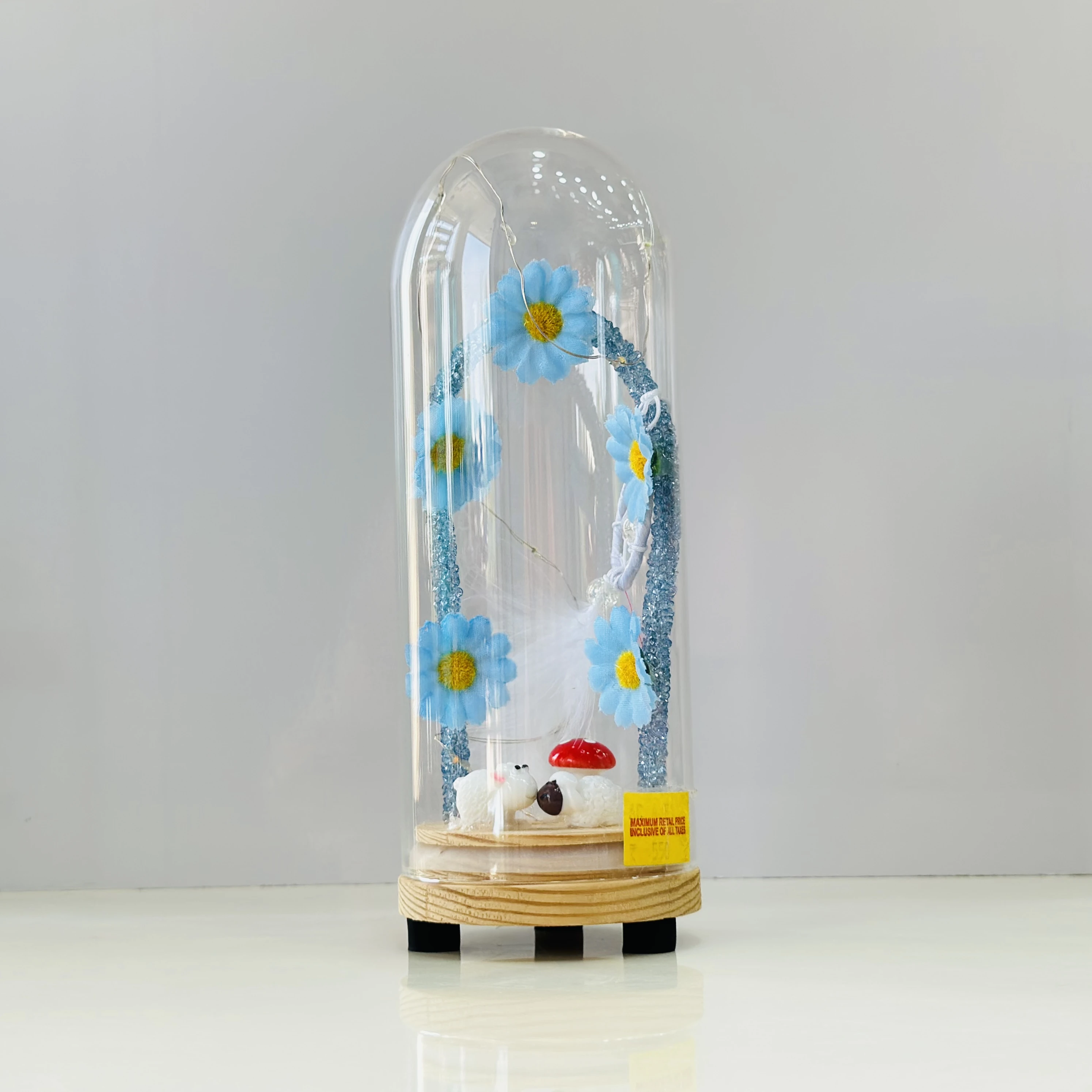 LED Galaxy Rose in Glass Dome, Eternaglow(SKU-MS9KDK)
