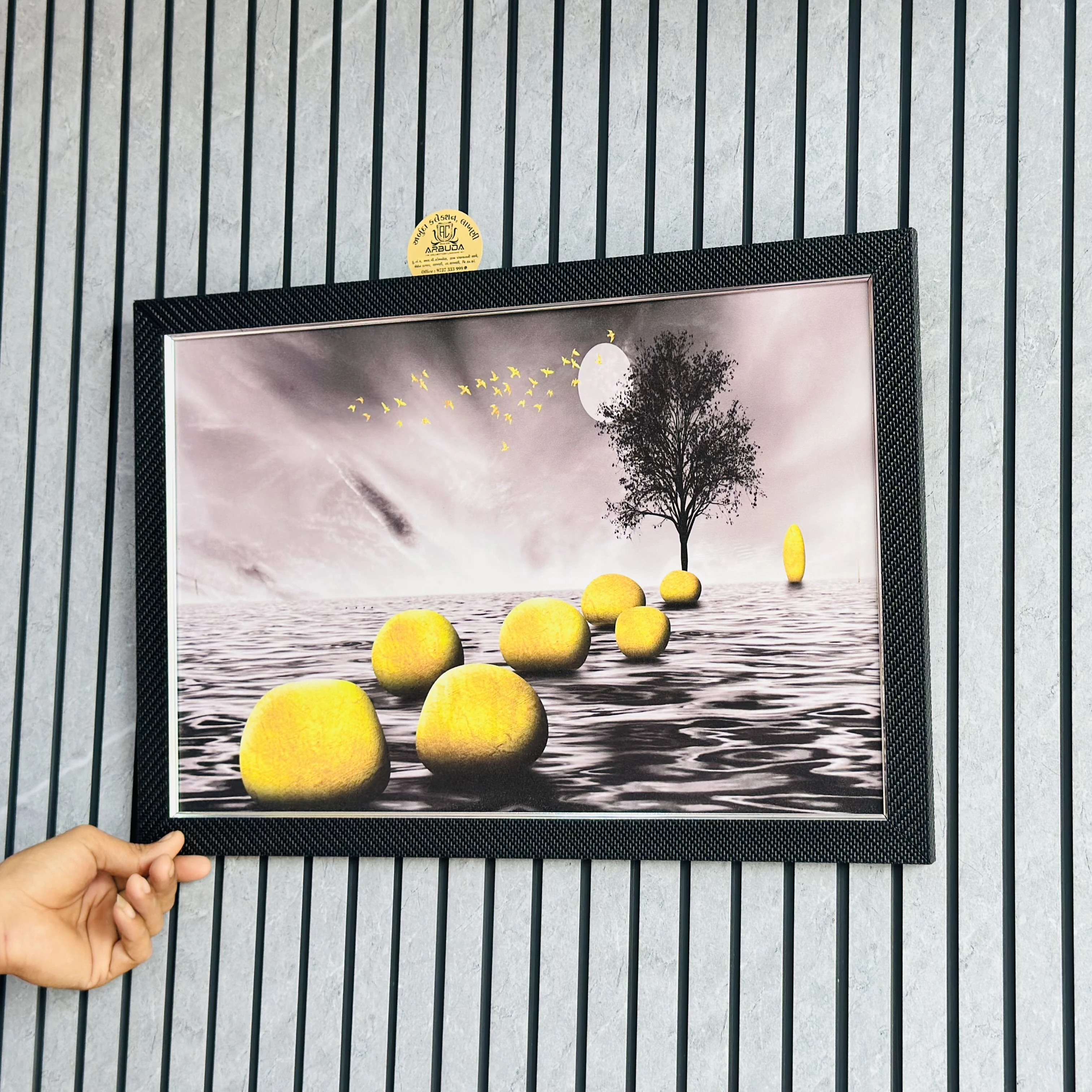Wall art depicting a surreal landscape(SKU-13KFUP)