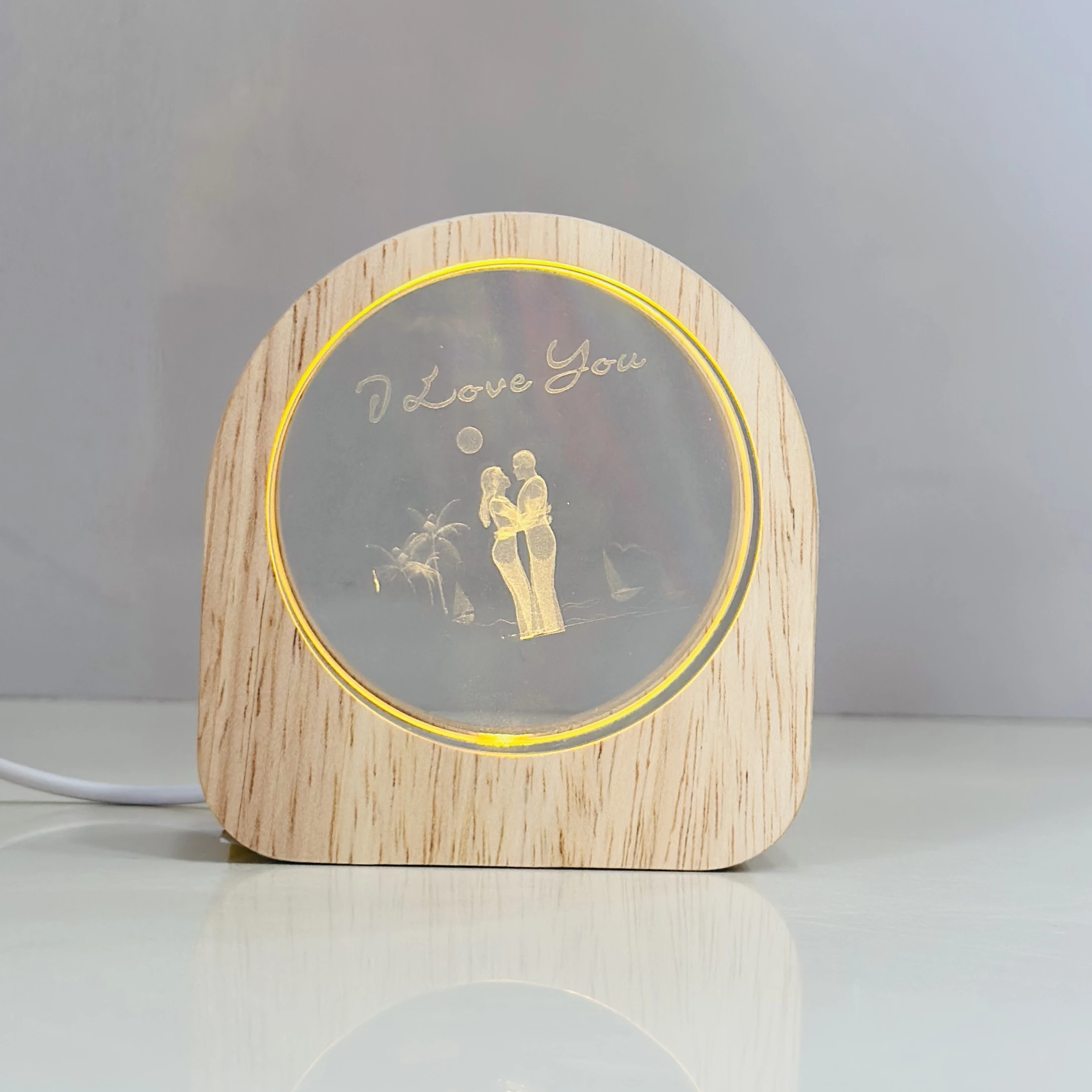 Wooden Night Light (SKU-KR75E1)