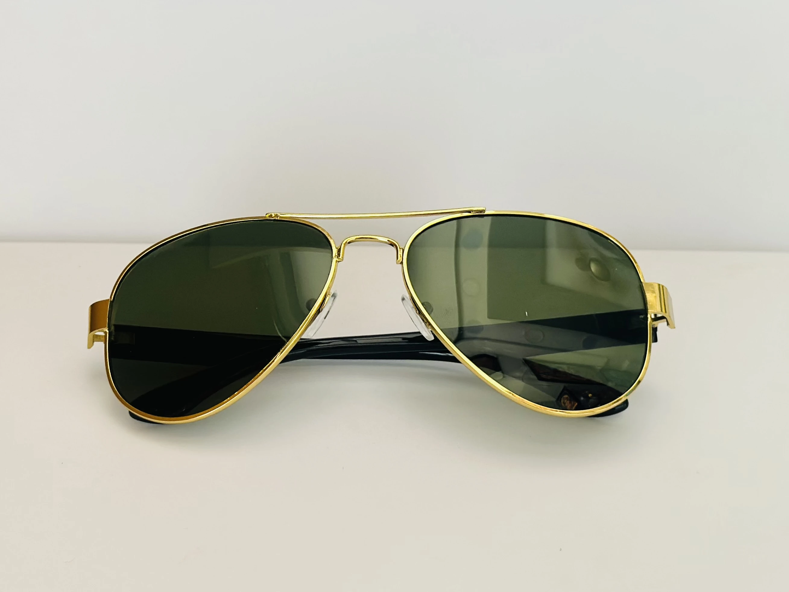Black aviator sunglasses