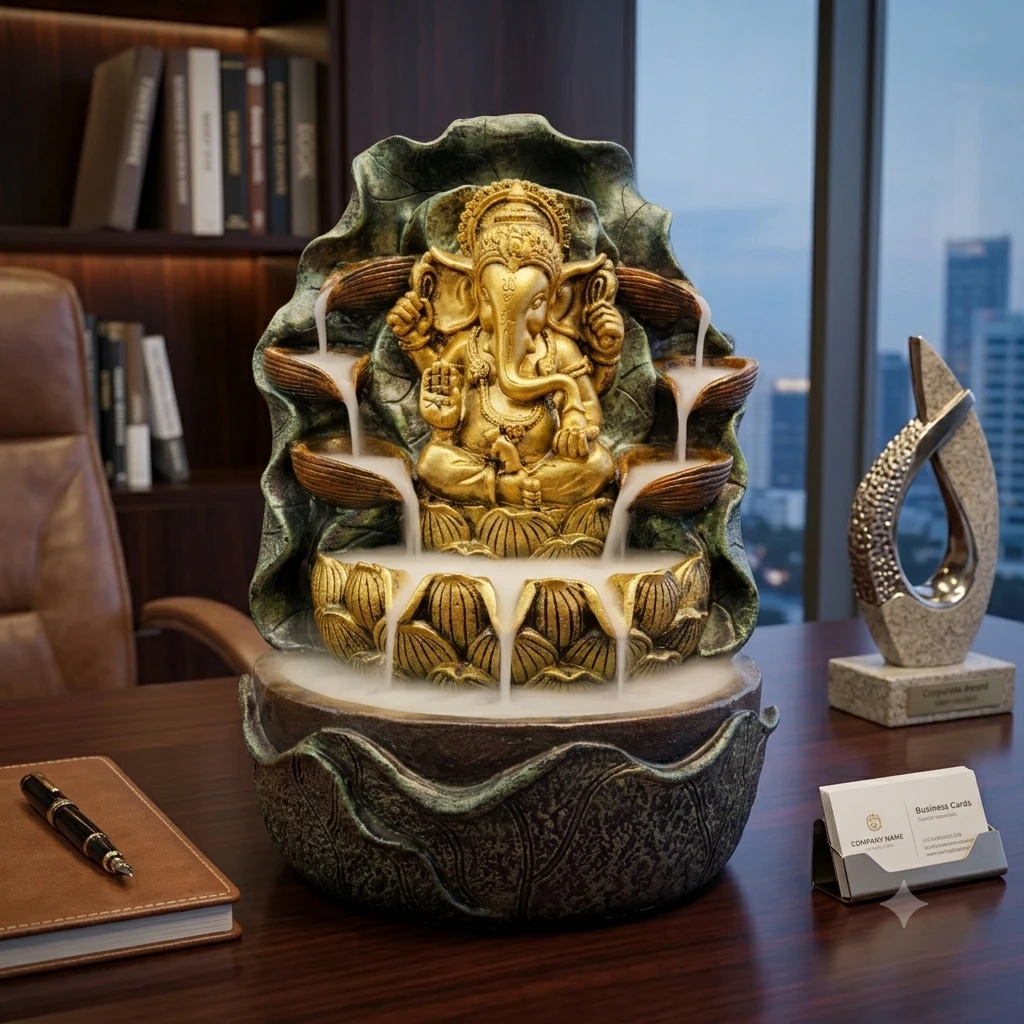Ganesha tabletop water fountain
