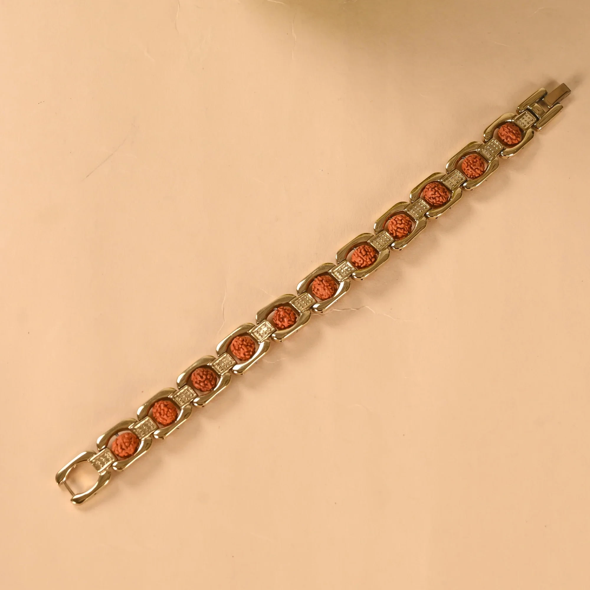 Gold plated Rudraksha bracelet