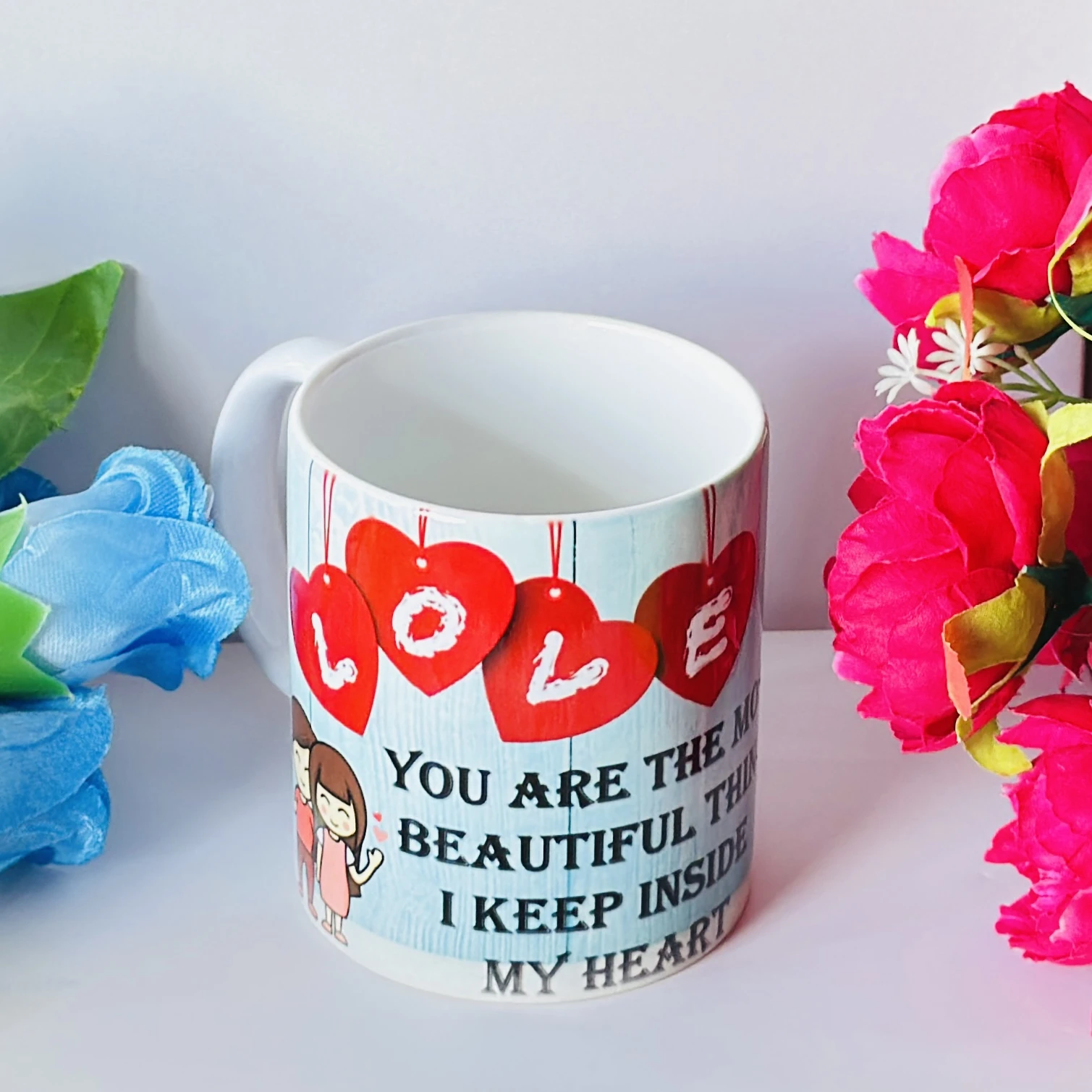 White ceramic coffee mug…. LHG20H