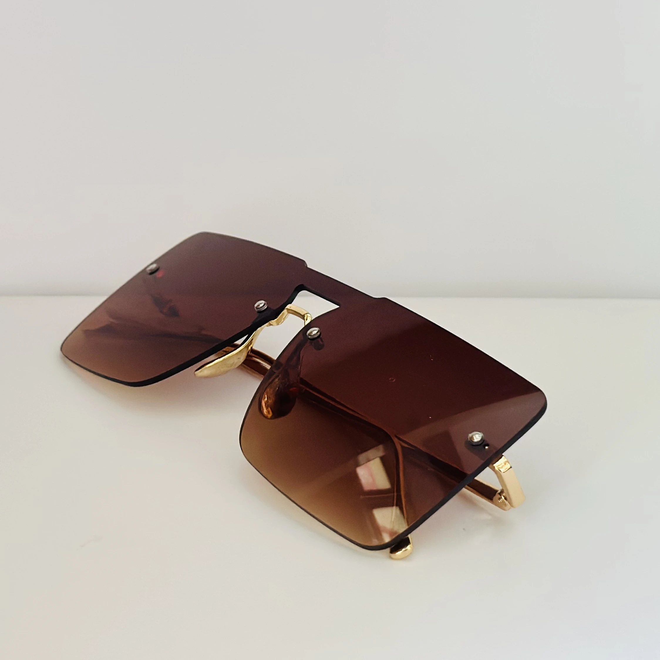 Versace VE2245 rimless square sunglasses