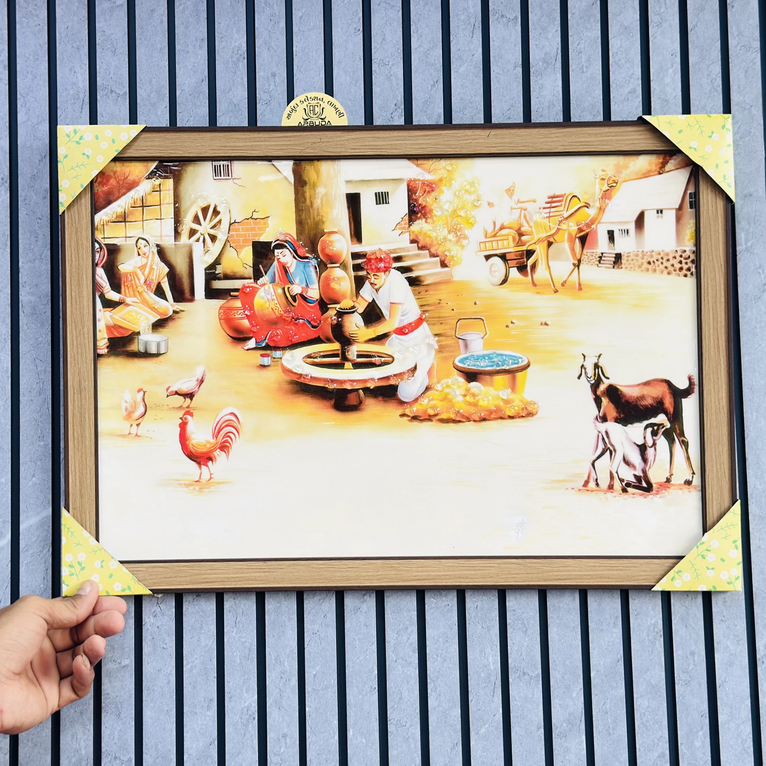 Rajasthani village scene(SKU-7GG4P1)