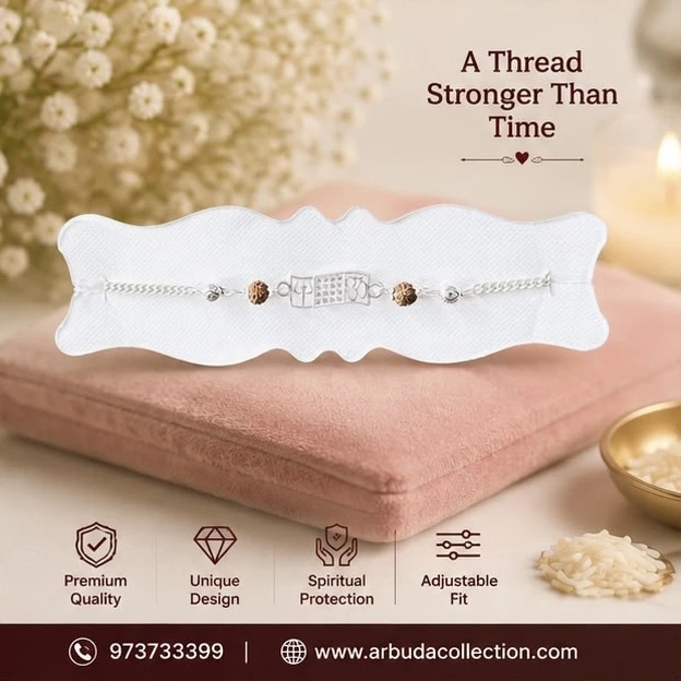 silver-plated  Rakhi bracelet