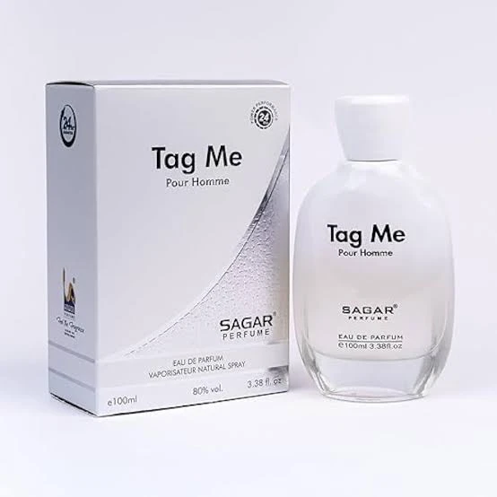 Sagar Perfume Tag Me Pour Homme Eau de Parfum.