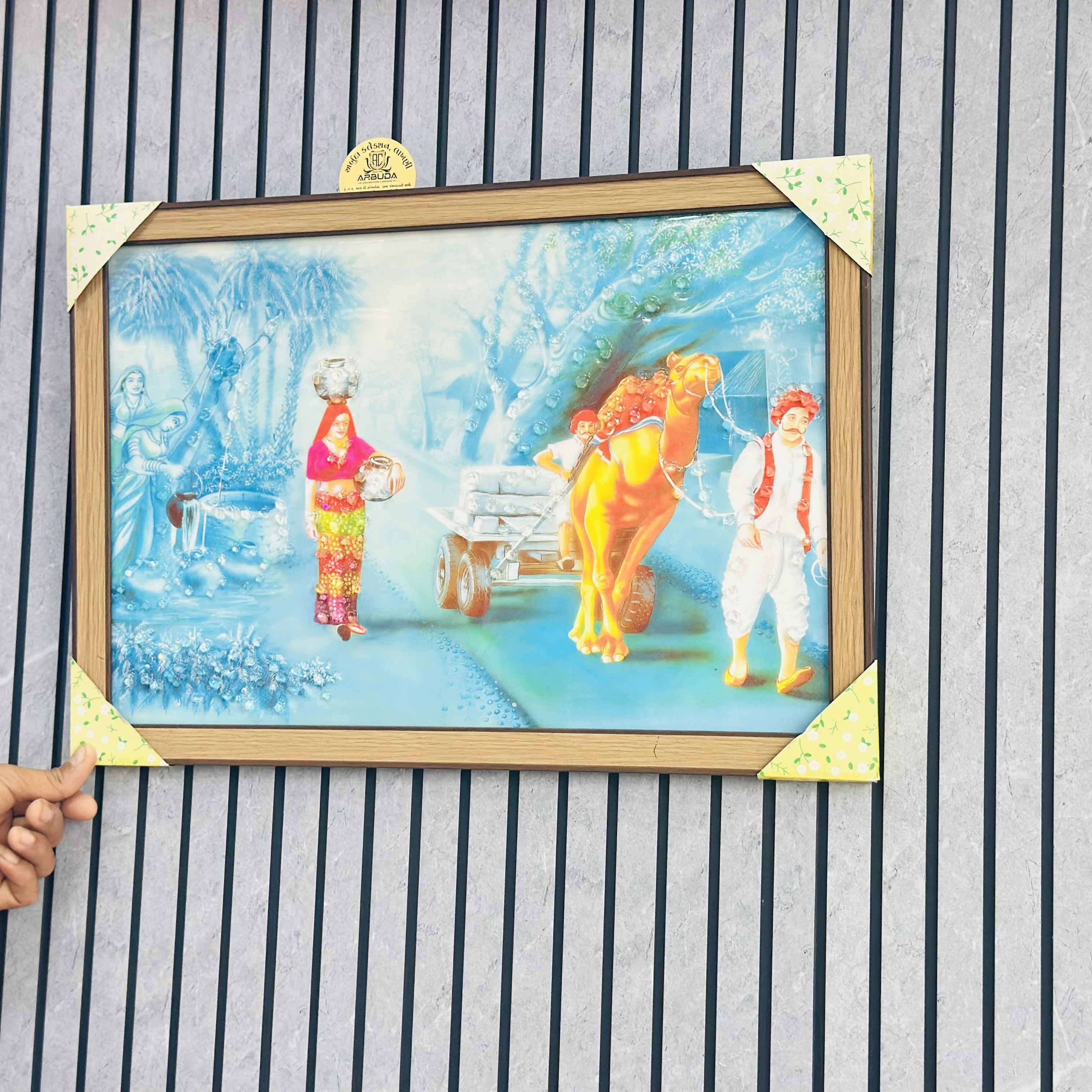 Rajasthani village scene(SKU-MYZWES)