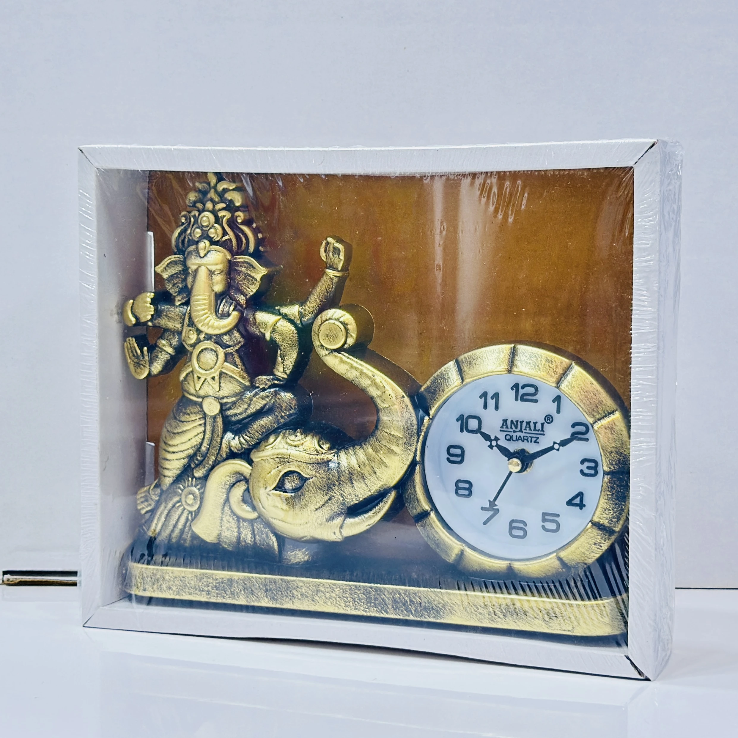 Anjali Quartz Lord Ganesha decorative table clock…..W8KC1N