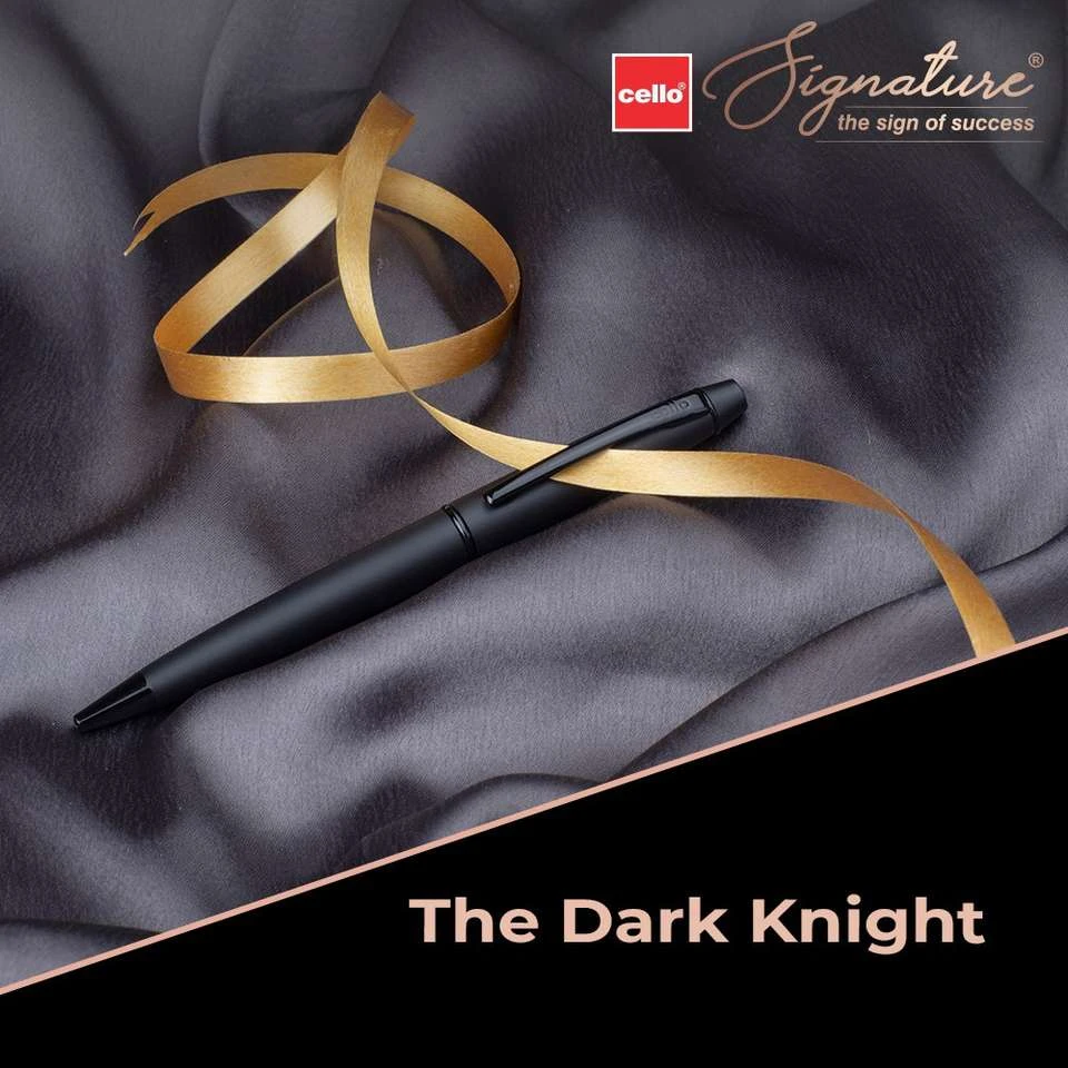 Cello Signature Carbon Slim Ball Pen.