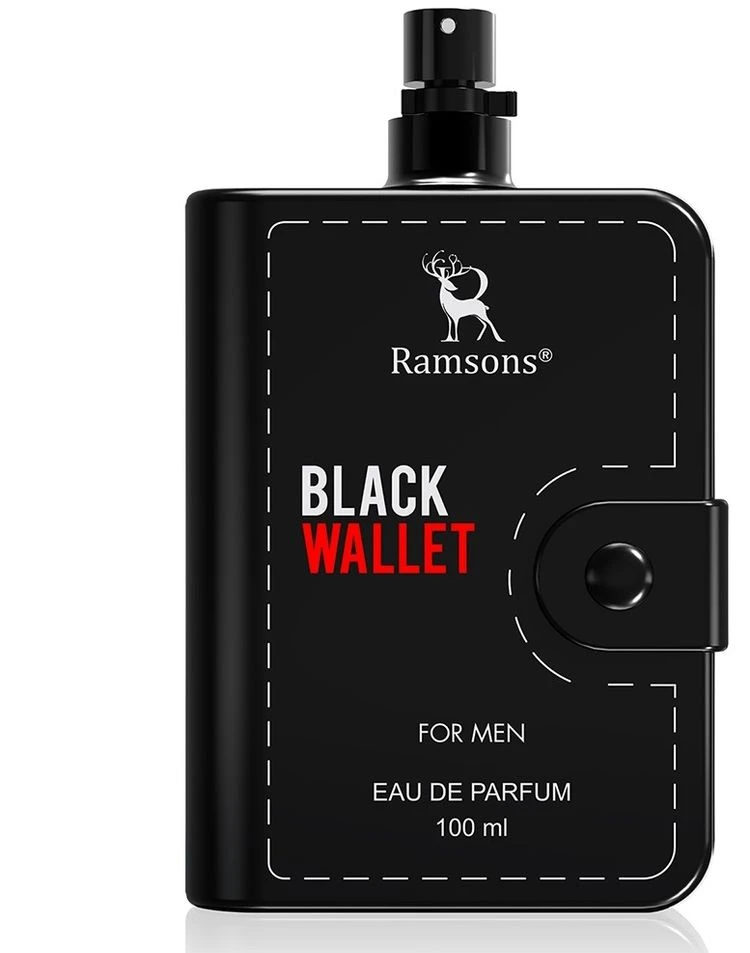 Black wallet perfume