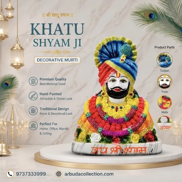 Khatu Shyam Ji idol.