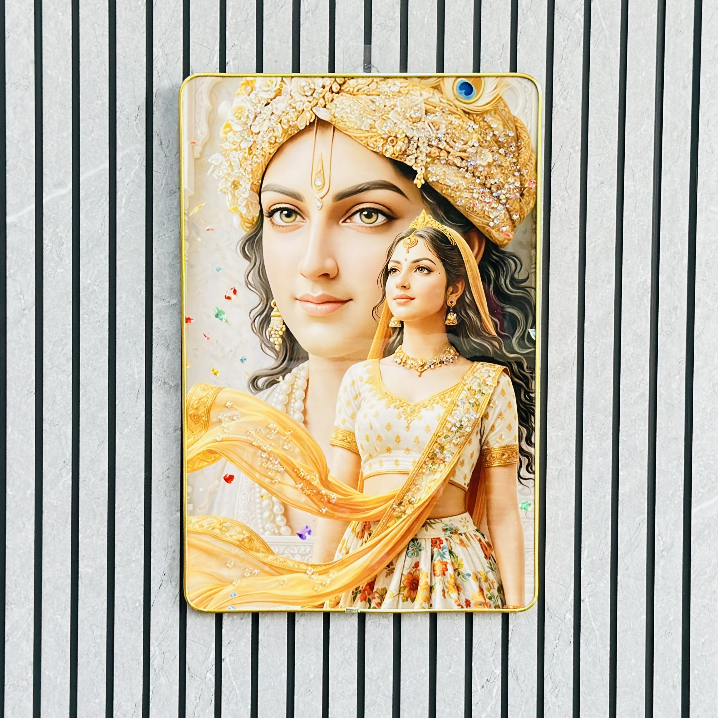 Radha Krishna Wall art piece ….. AB0GNG