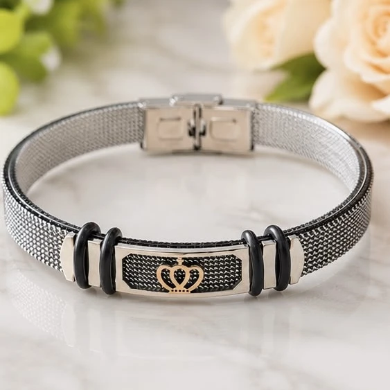 Men Style stainless steel mesh bracelet
