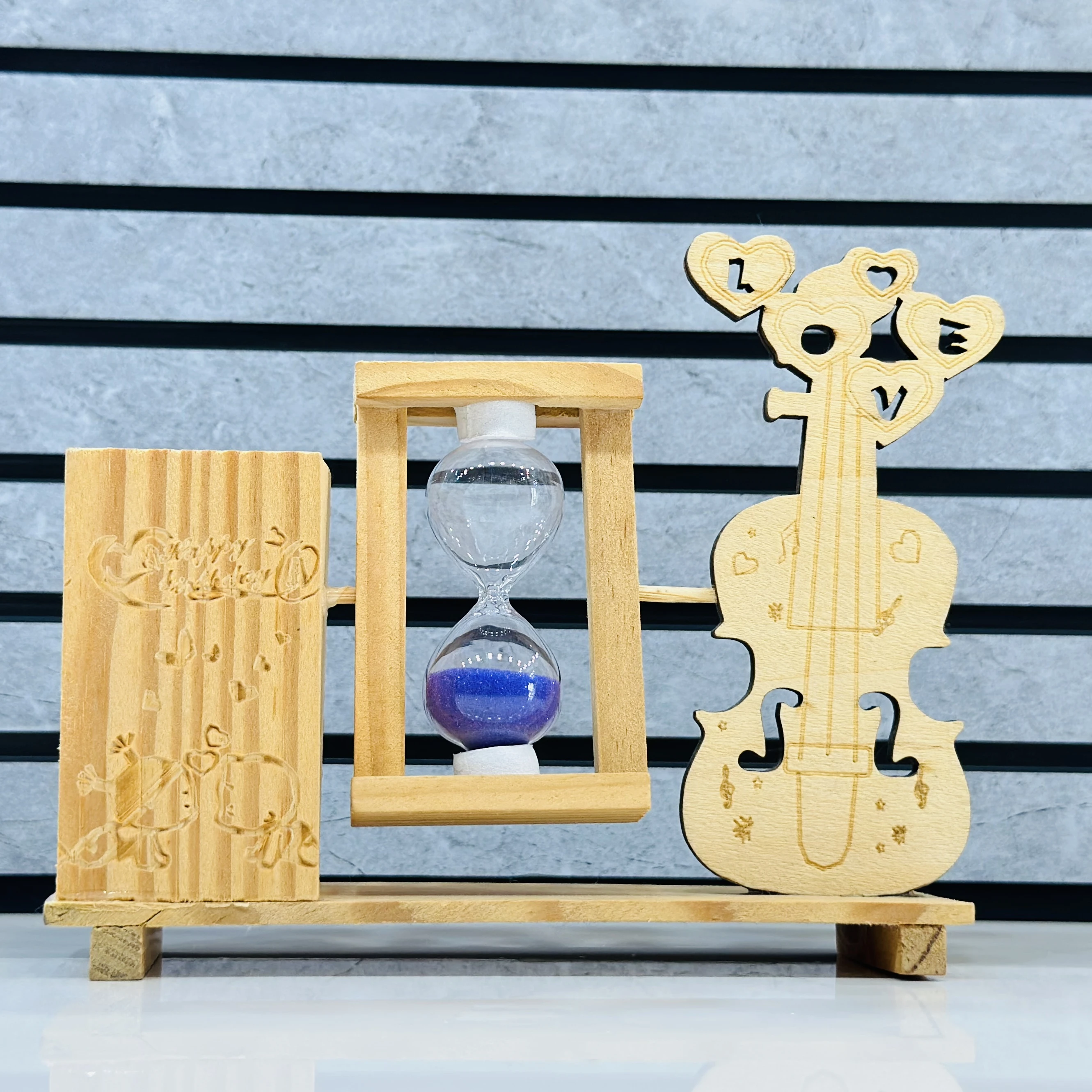 Wooden pen stand (SKU-432IVI)