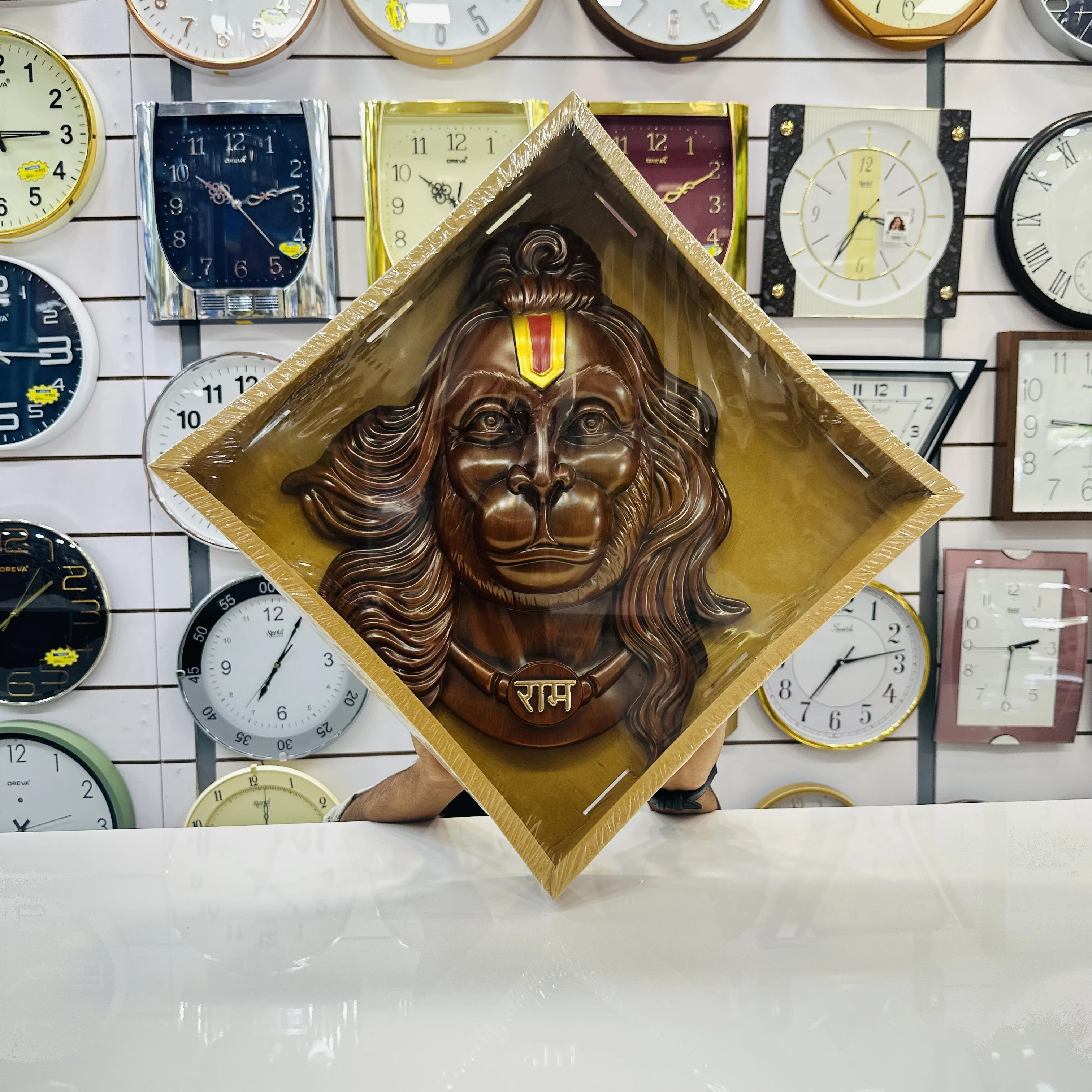 wall hanging sculpture of Lord Hanuman(SKU-XZA5QZ)