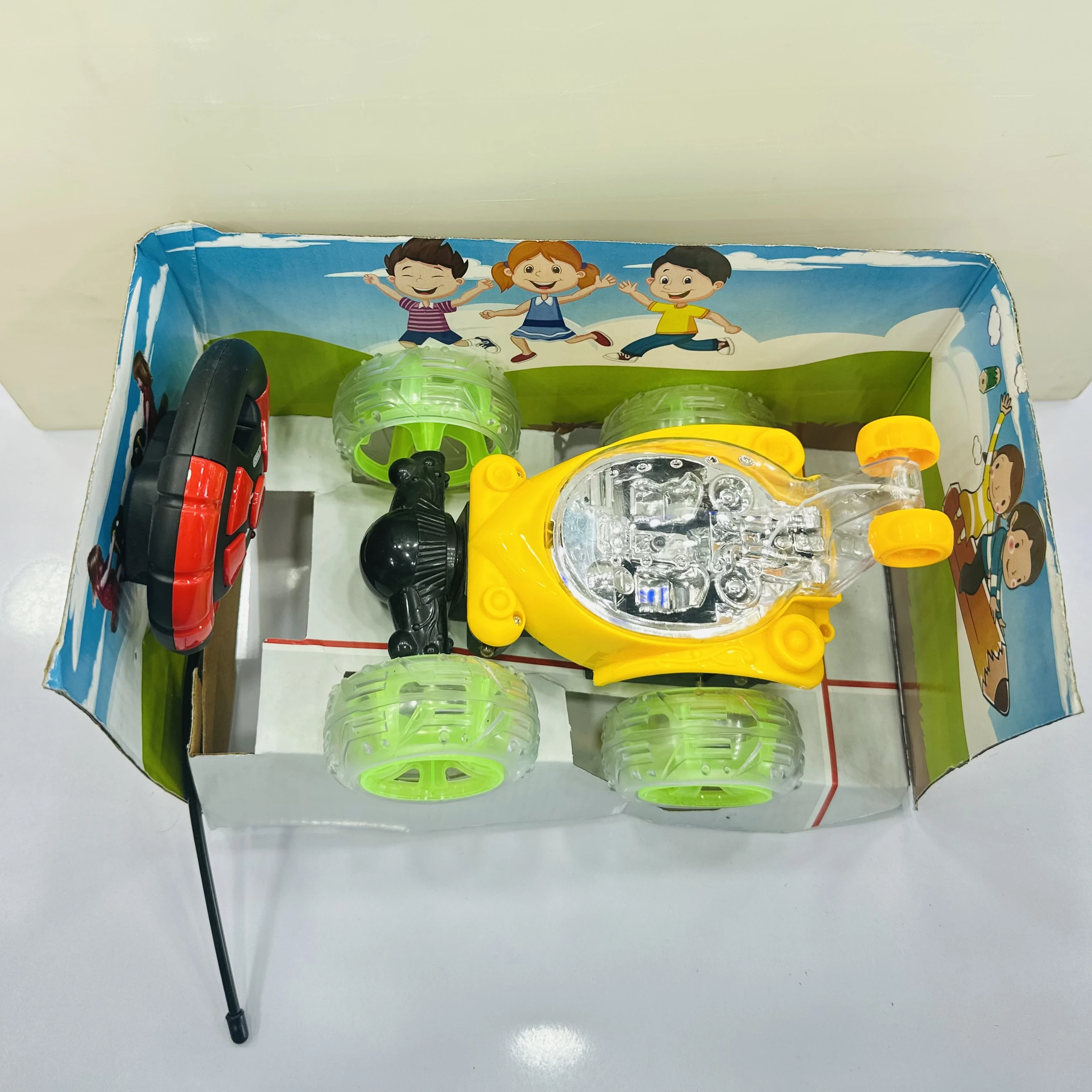 Remote control stunt car